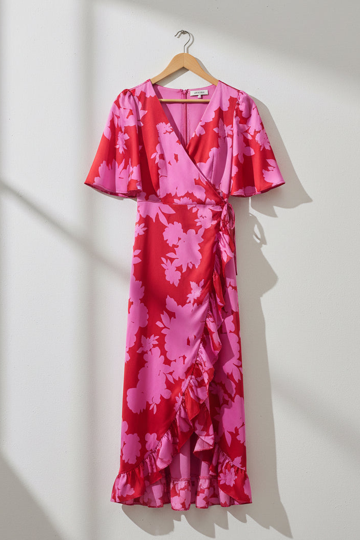 Burning Love Wrap Dress