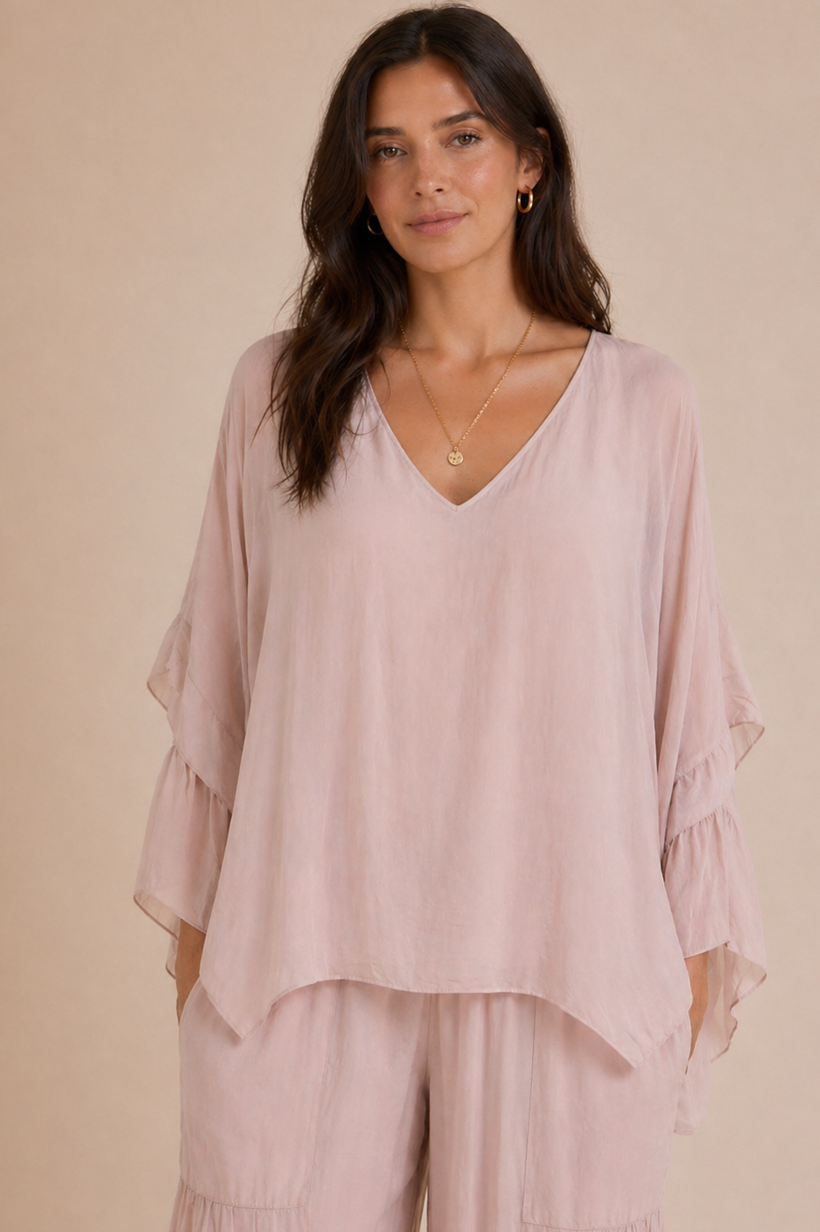Marseille Silk Blouse - Out of the Blue