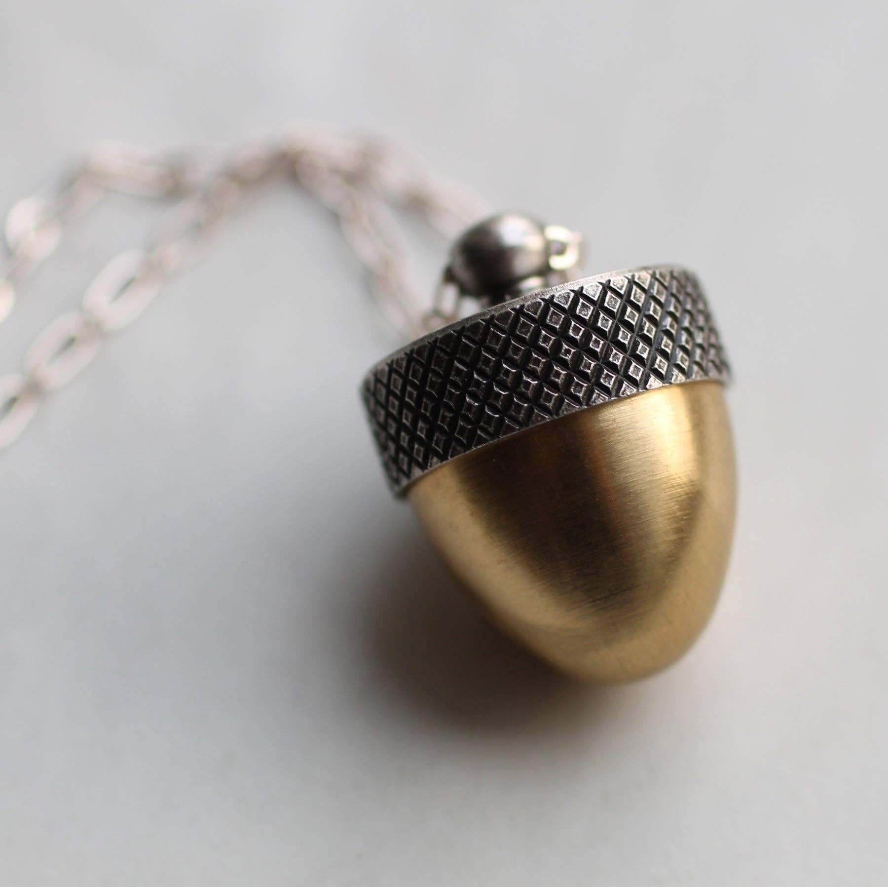 Acorn Locket Necklace - Out of the Blue