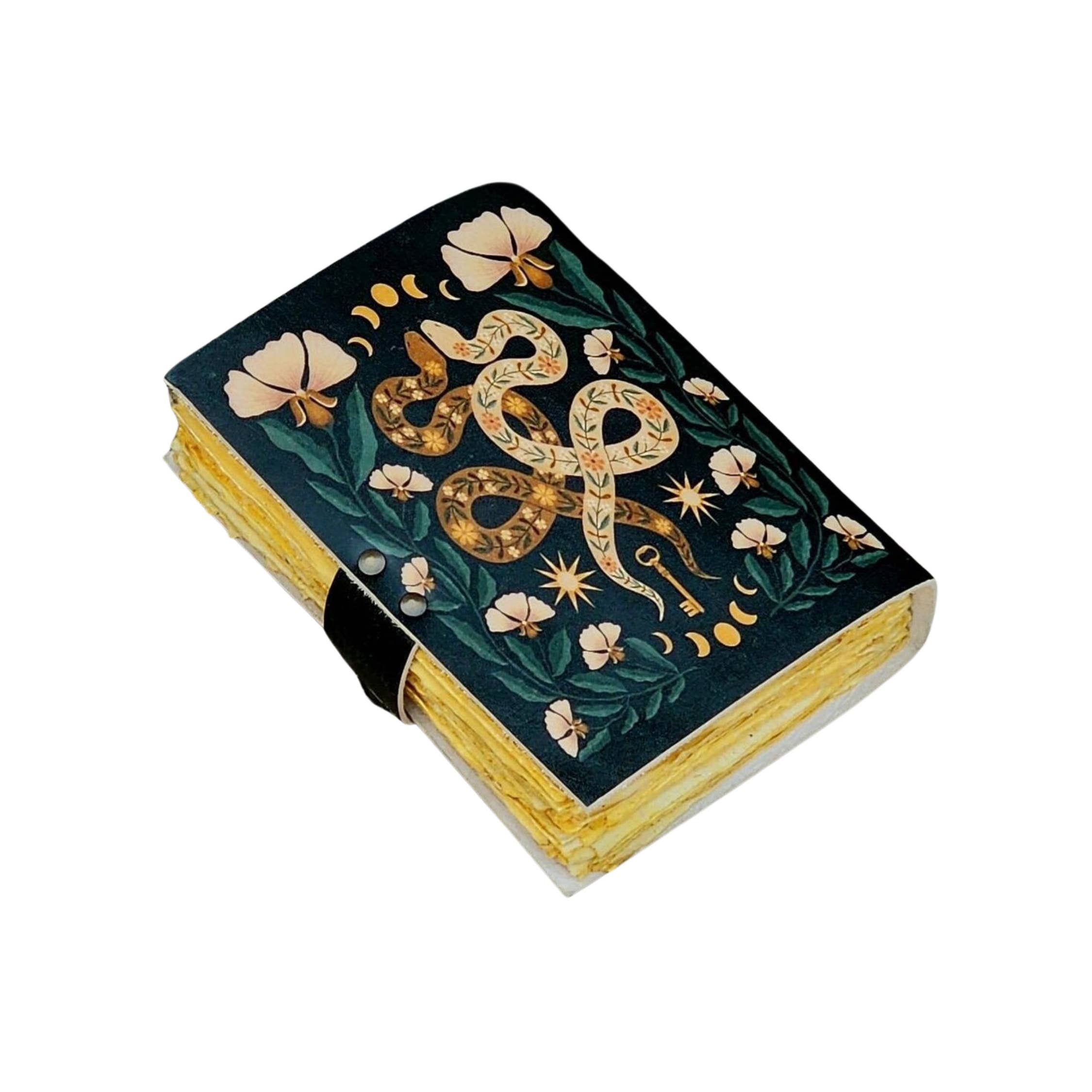 Snake Print Leather Journal