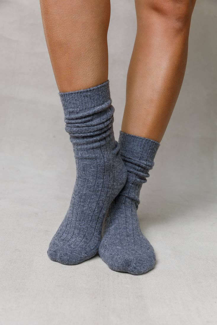 CASHMERE BLEND SOCKS