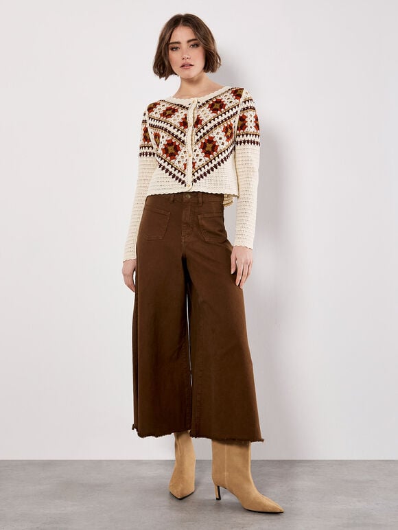 Crochet Square Cardigan - Out of the Blue