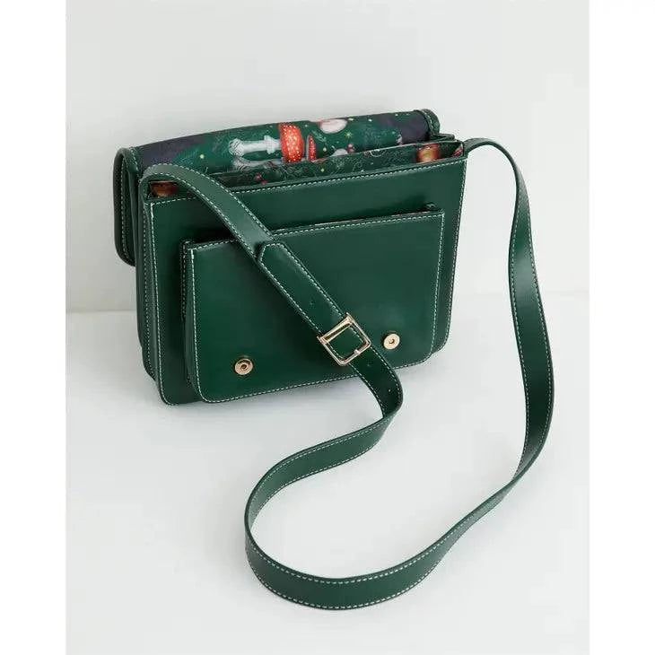 Into the Woods Green Satchel - Out of the Blue