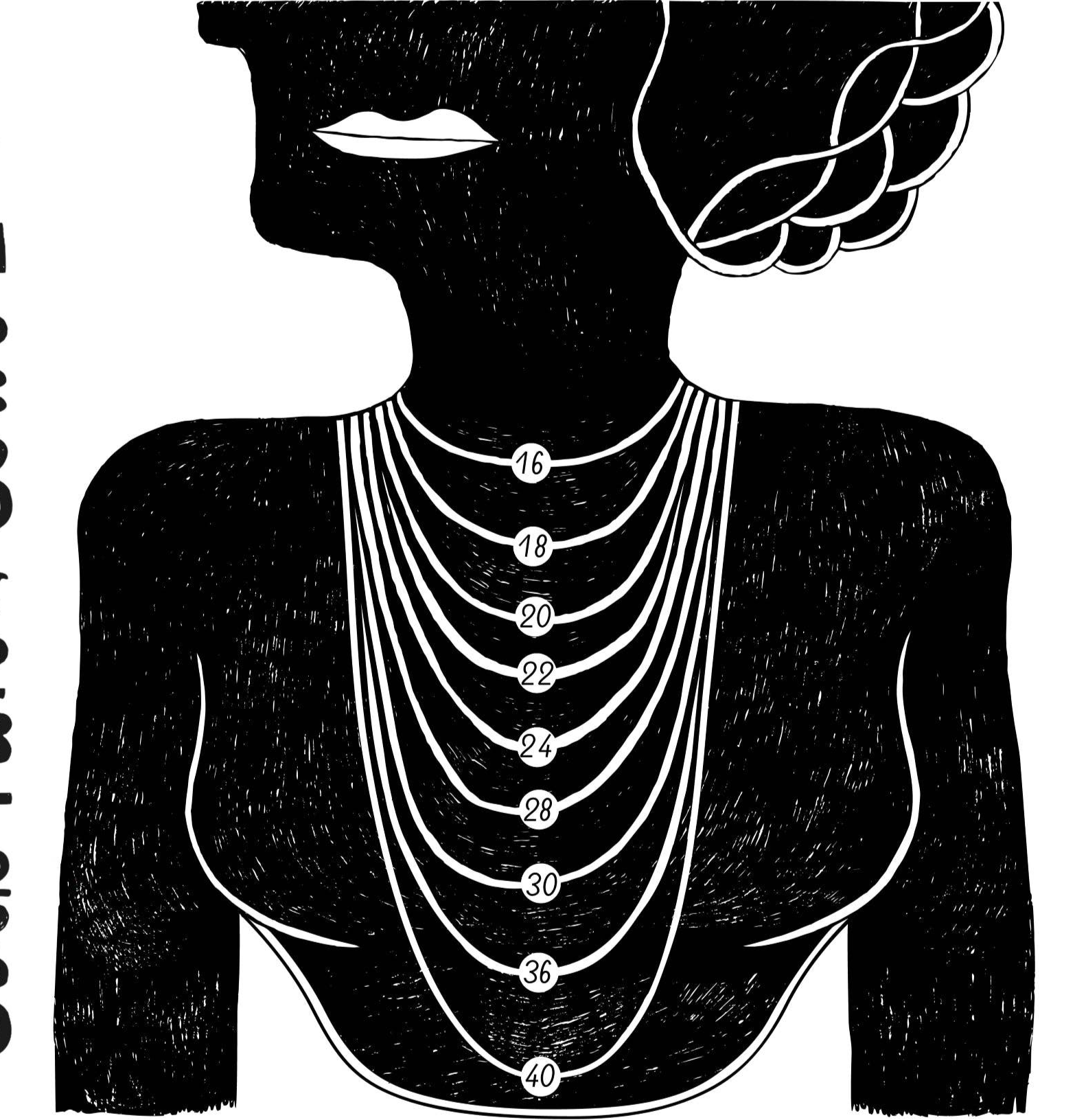 Navy Blue Art Deco Necklace - Out of the Blue