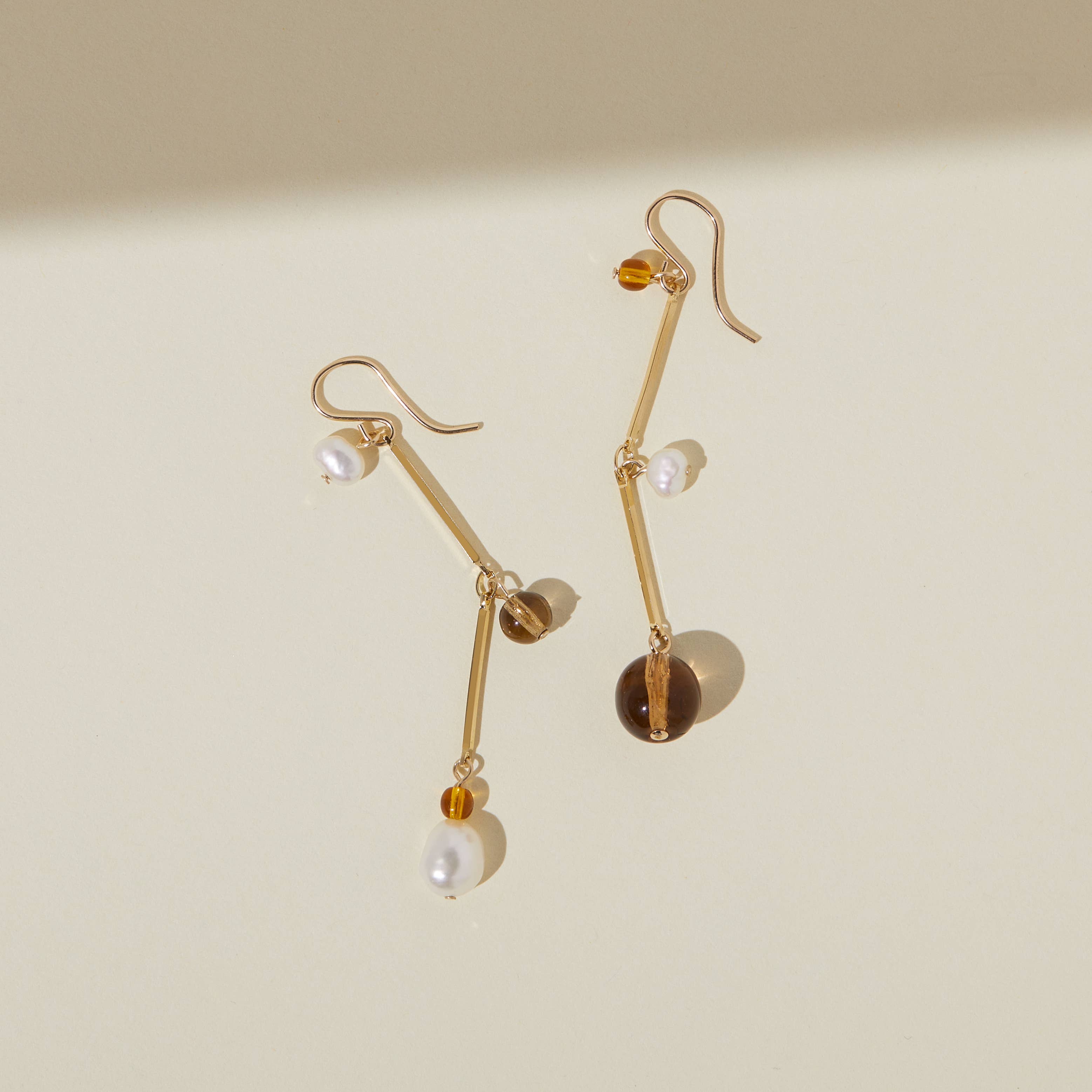 Fête Earrings - 2" Tan