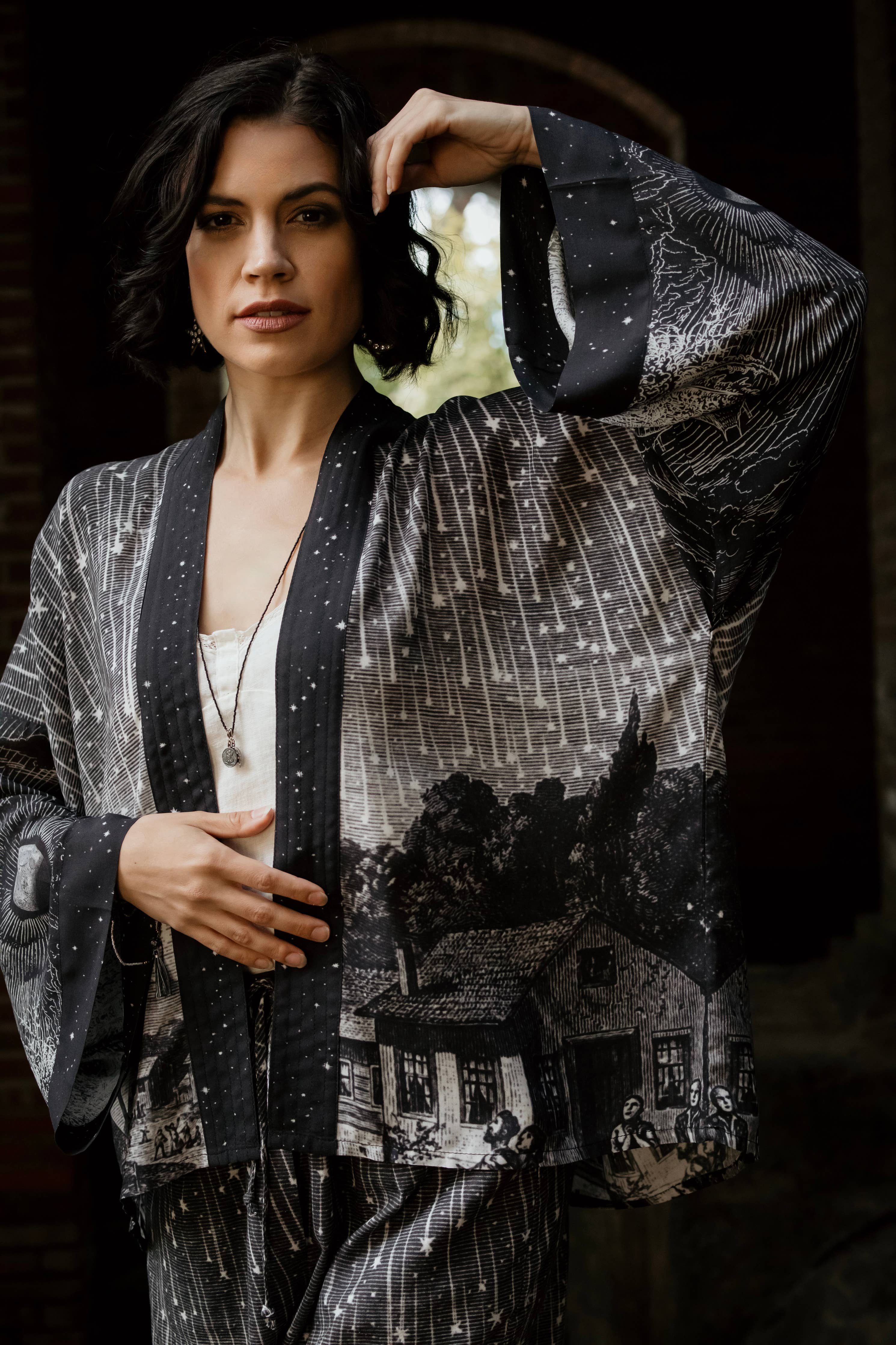 Stargazer Cropped Jacket - Out of the Blue