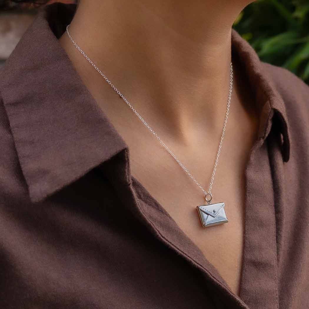 Envelope Locket Necklace