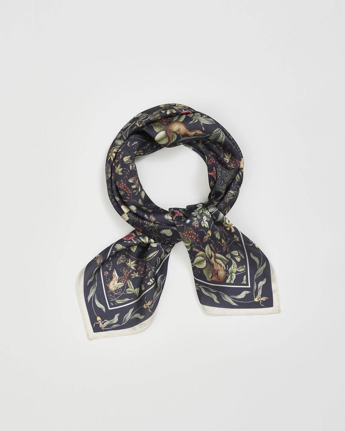 Wolf Garden Navy Square Scarf - Out of the Blue