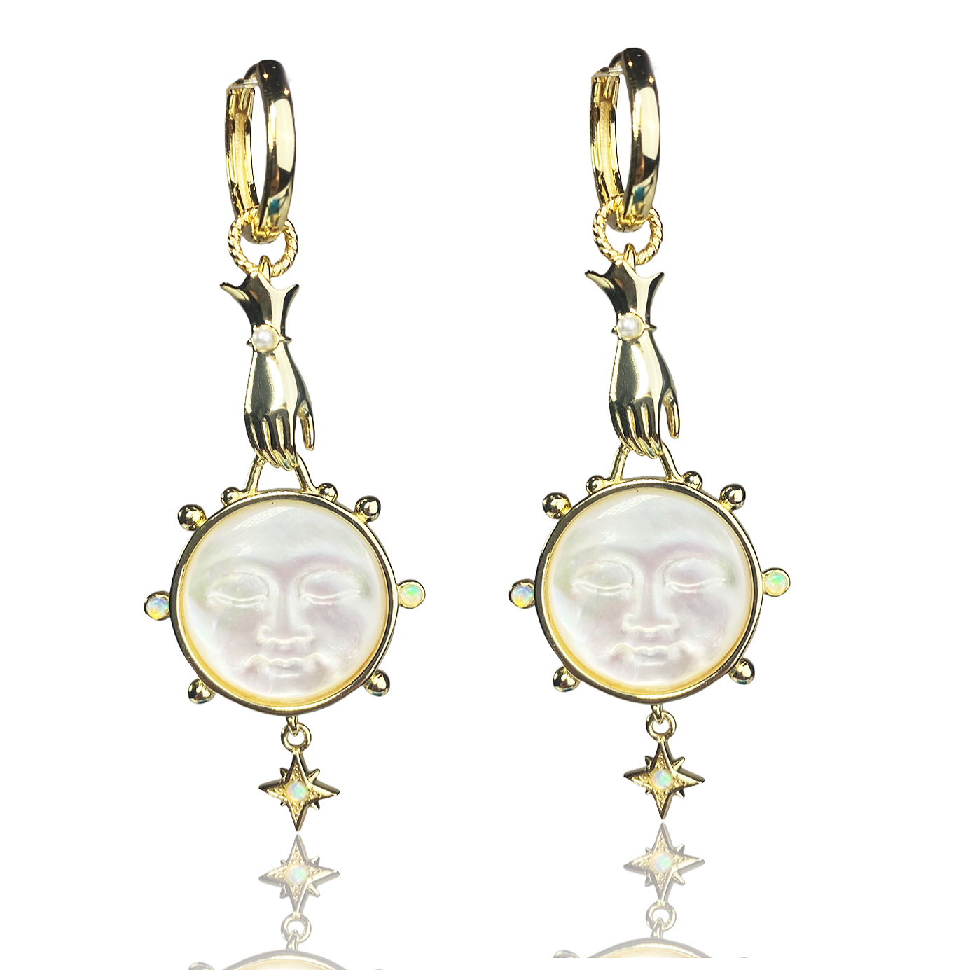 Umbra Dangle Huggie Earrings