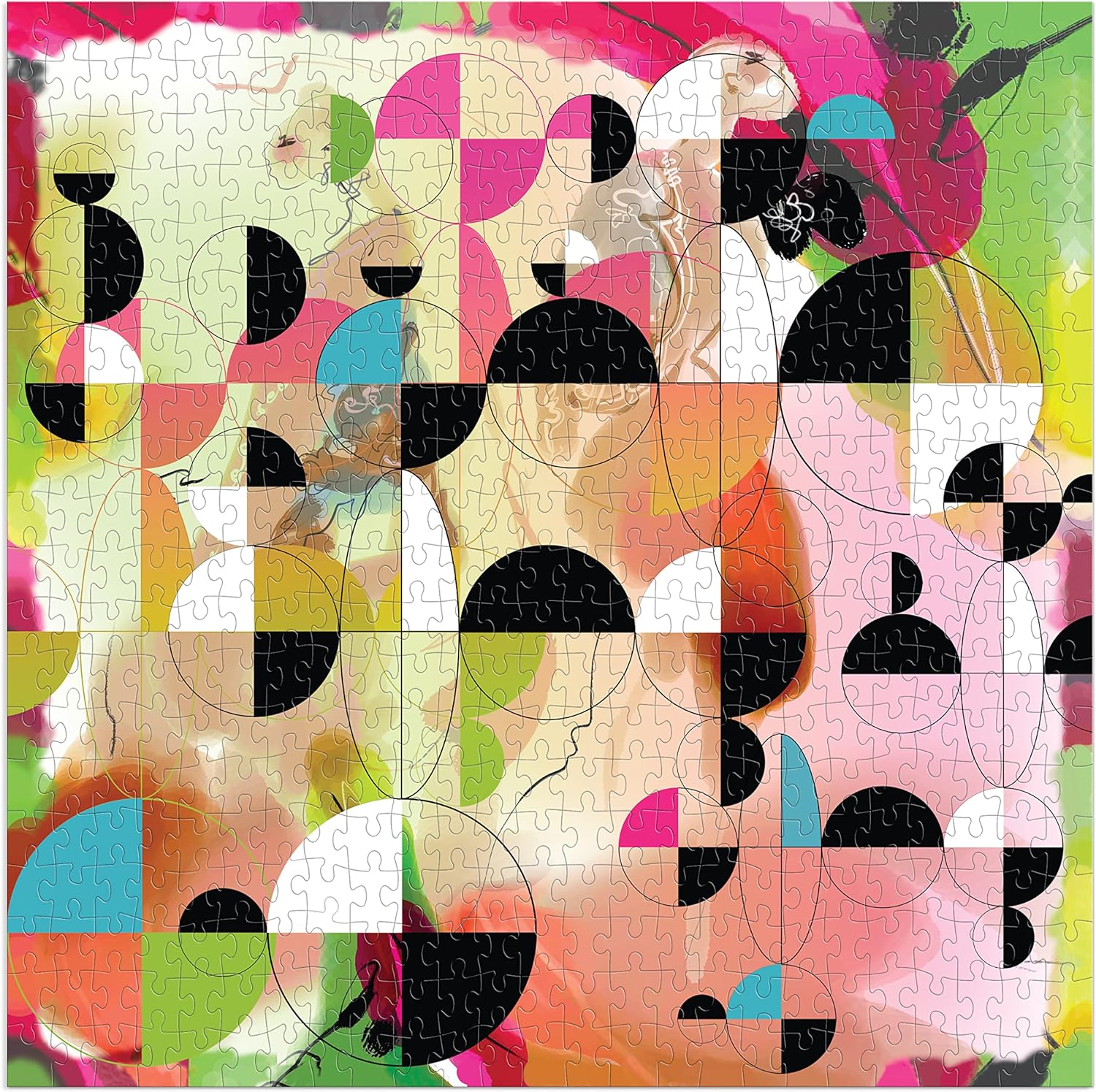 Botanic Rainbow Double-Sided Puzzle - Out of the Blue