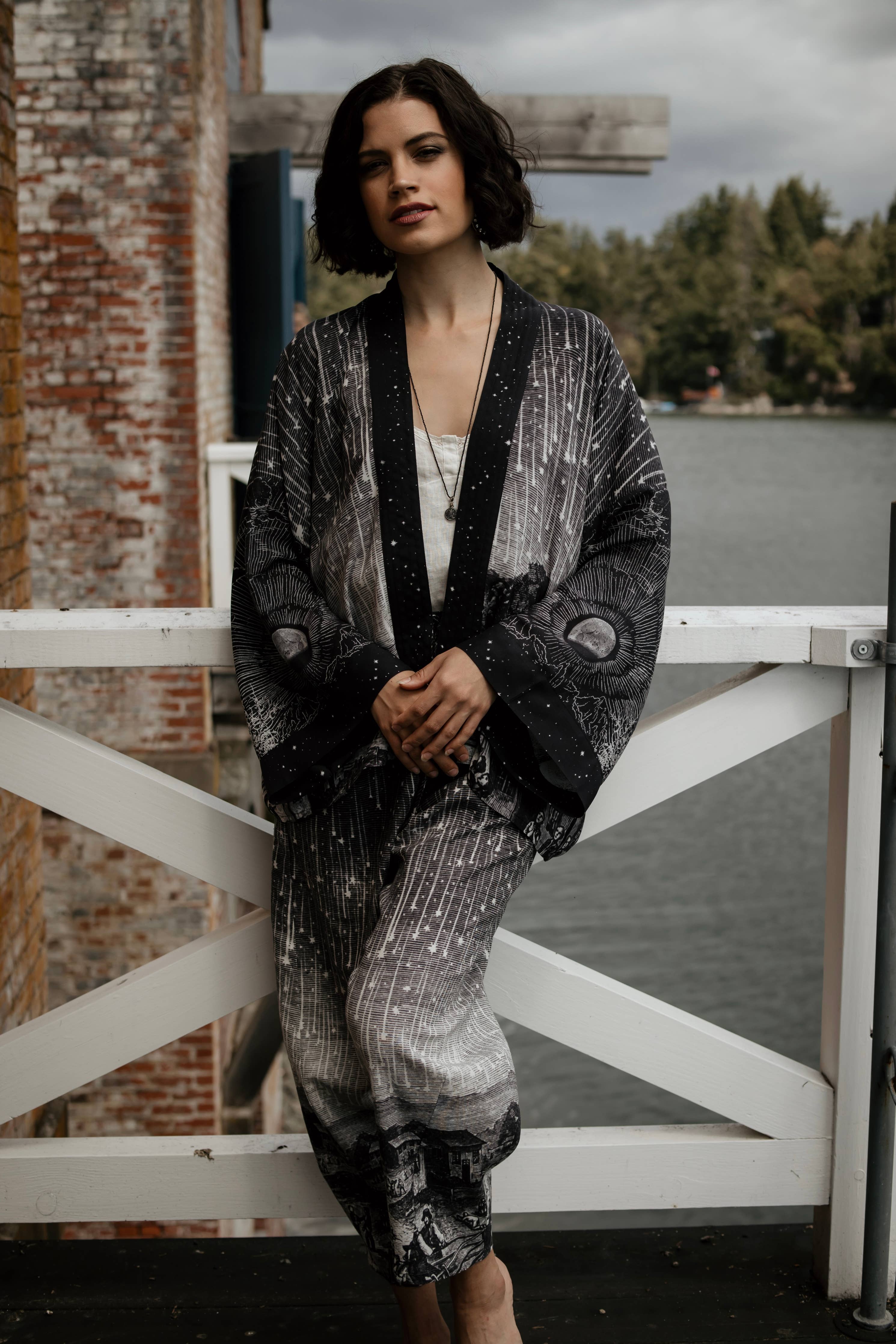 Stargazer Cropped Jacket - Out of the Blue