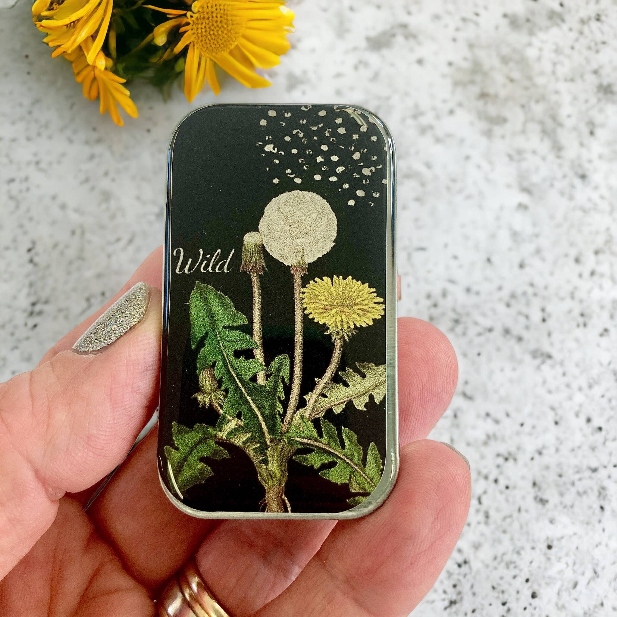 Dandelion Notions Tin - Out of the Blue