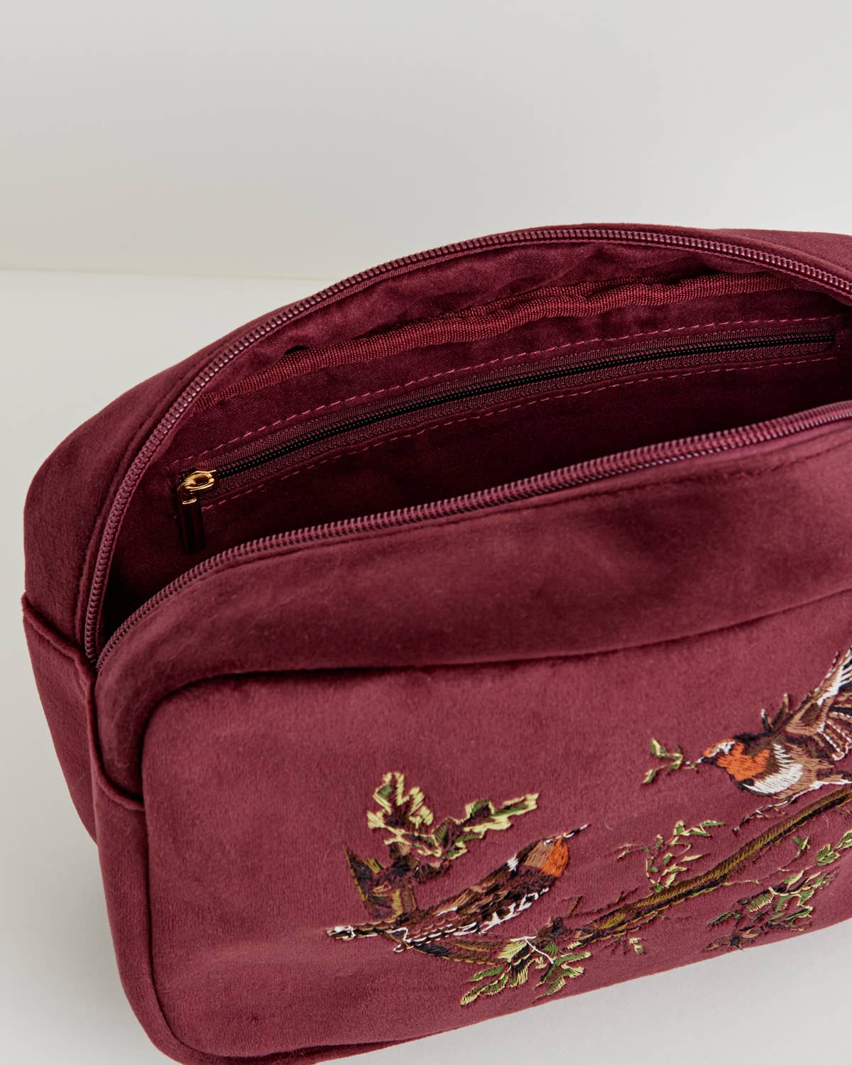 Robin Velvet Pouch - Out of the Blue