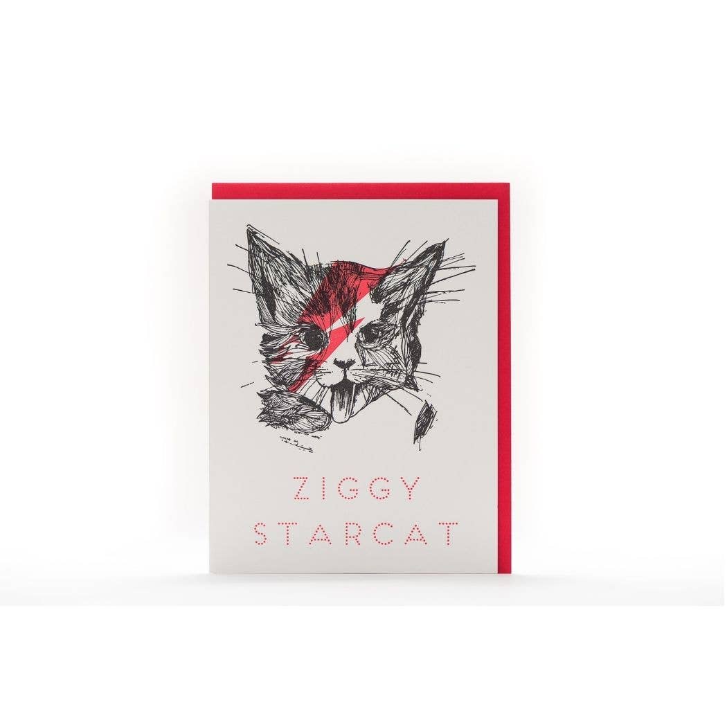 Ziggy Star Cat Card - Out of the Blue