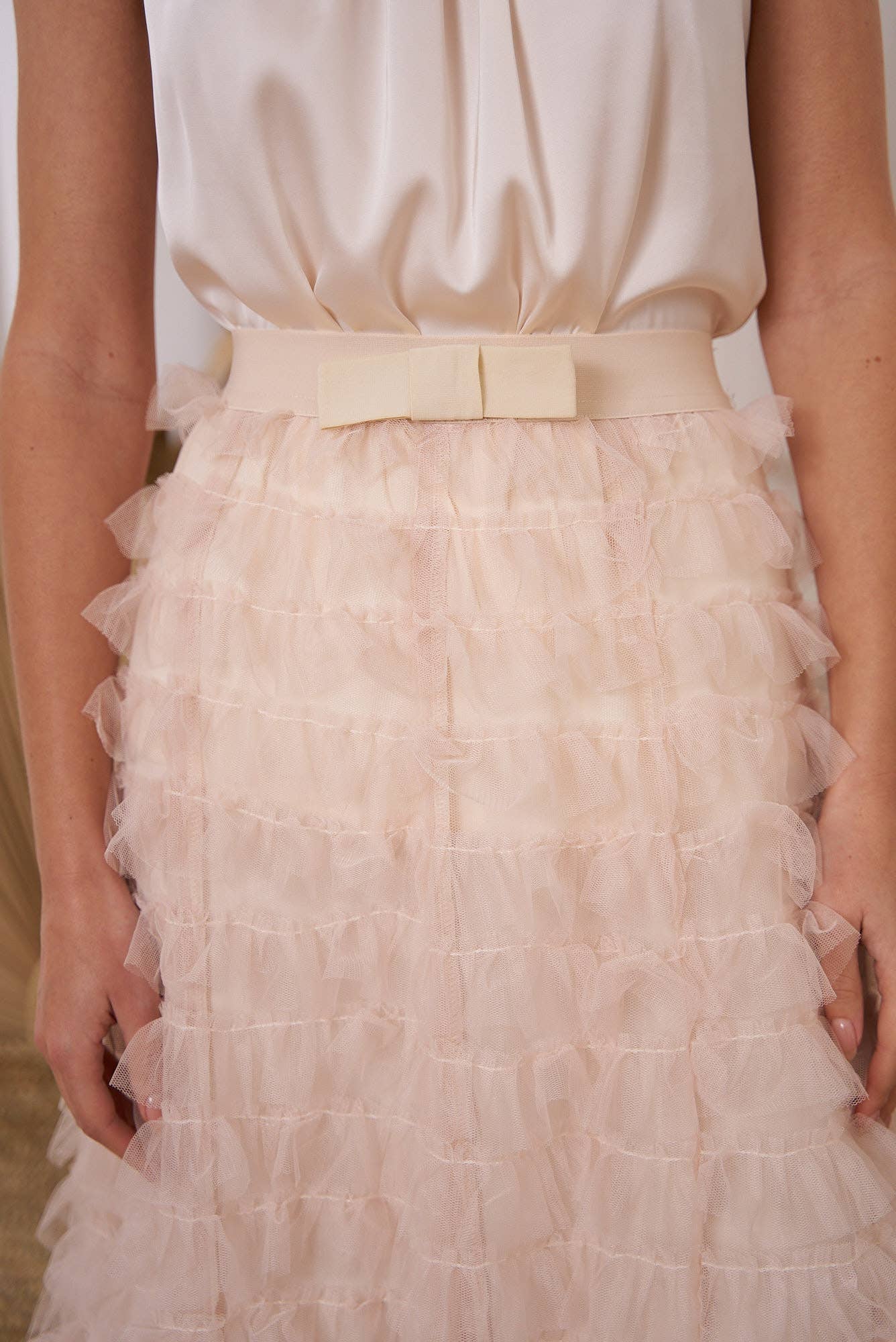 Ruffled Tulle Skirt