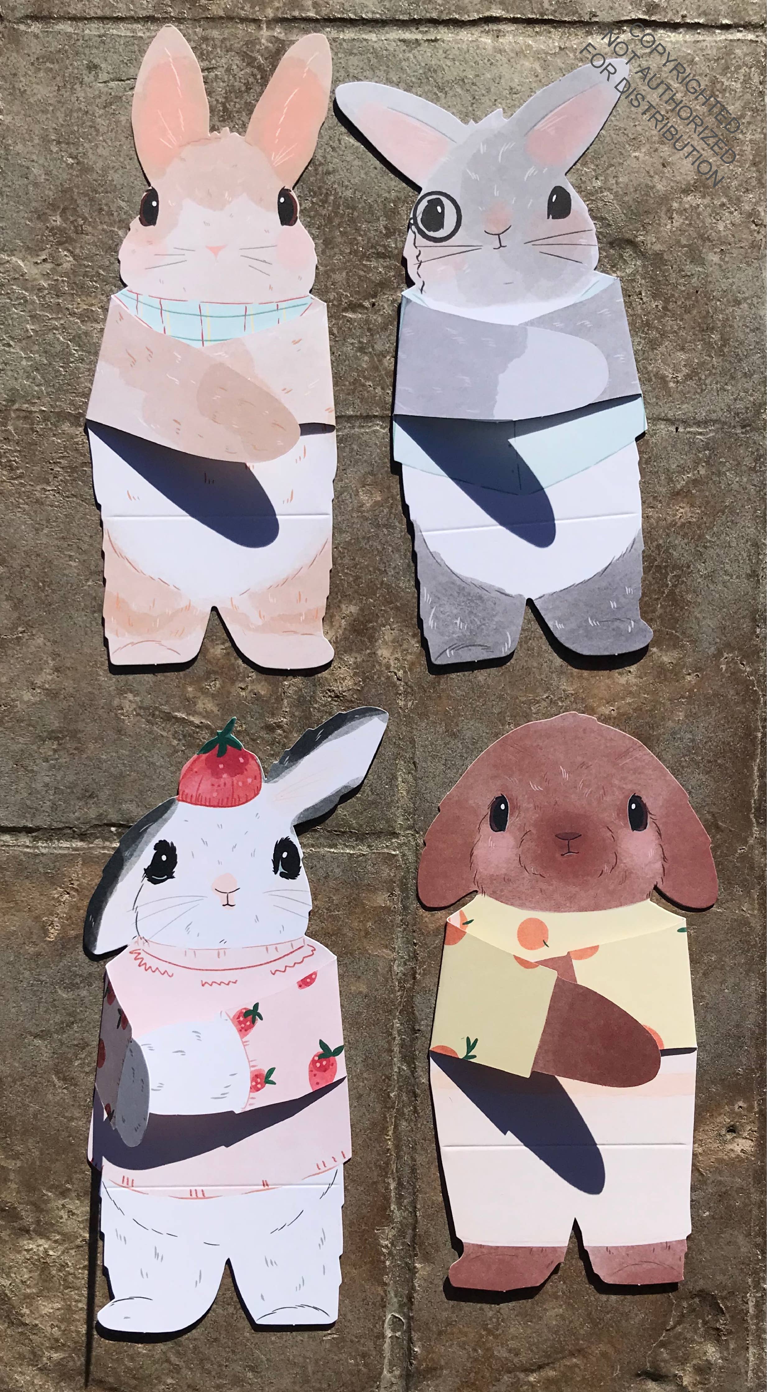 Snuggle Bunnies Notecards - Out of the Blue
