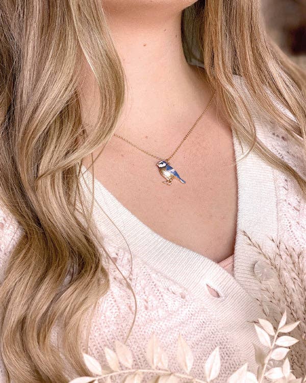Blue Tit Necklace - Out of the Blue