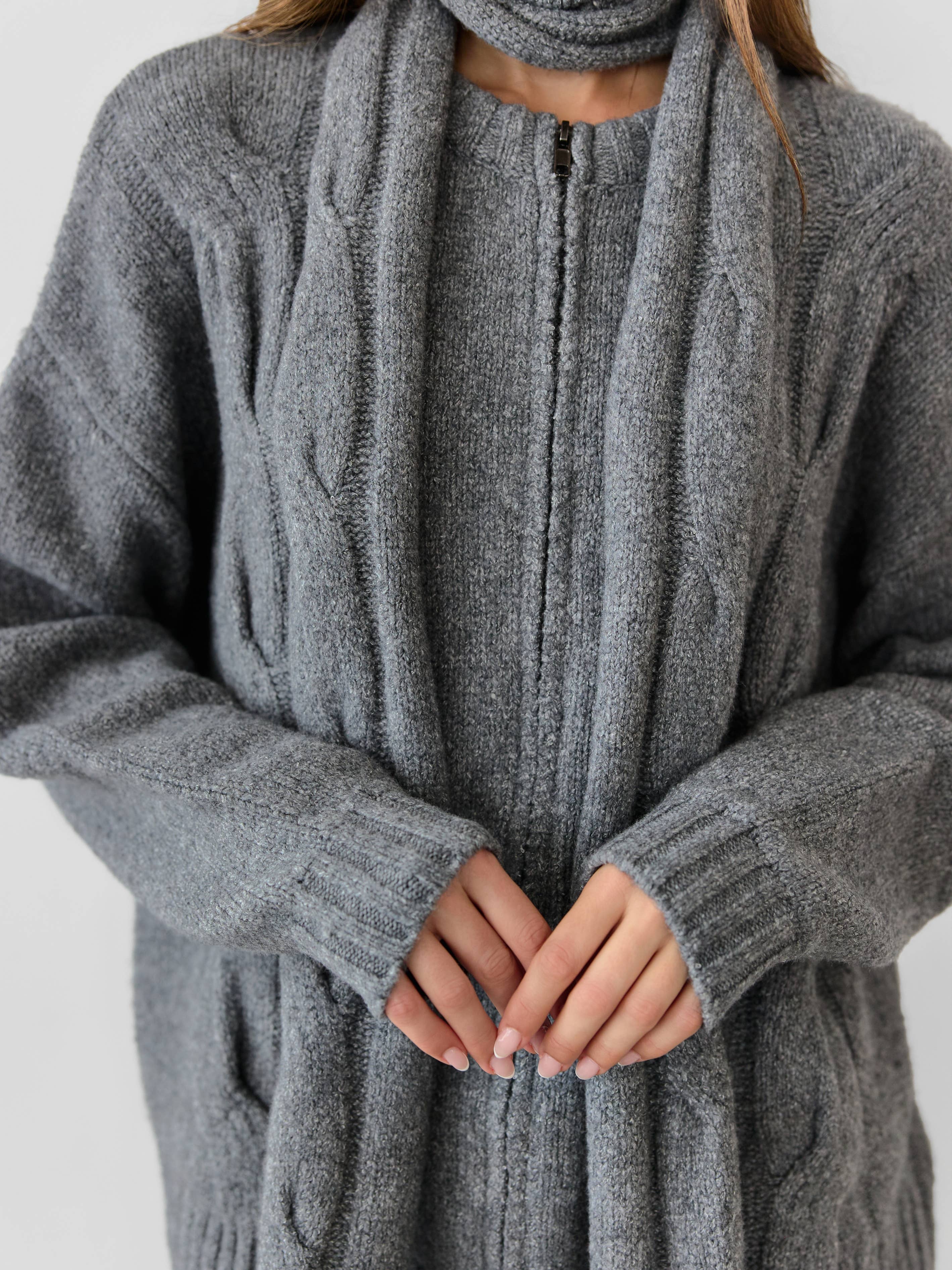 The Gillian Cardigan with Scarf
