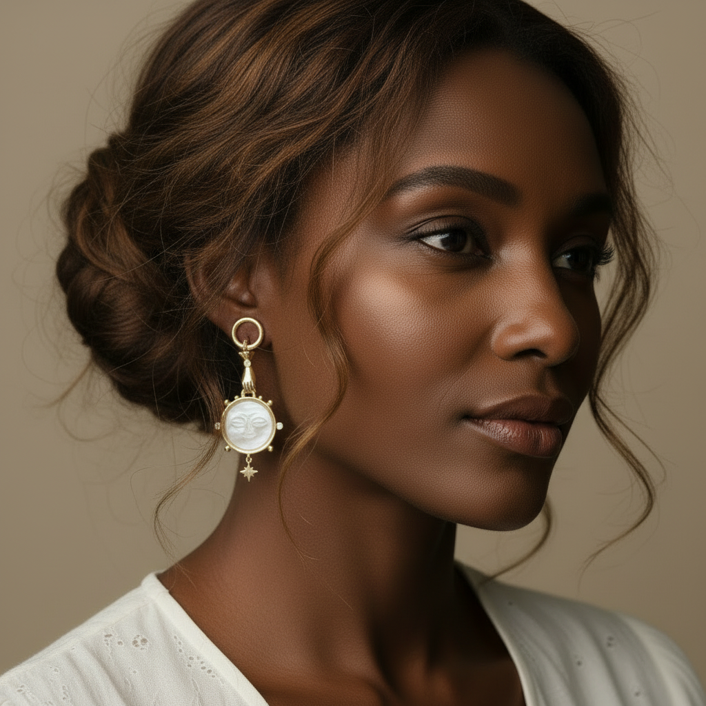 Umbra Dangle Huggie Earrings