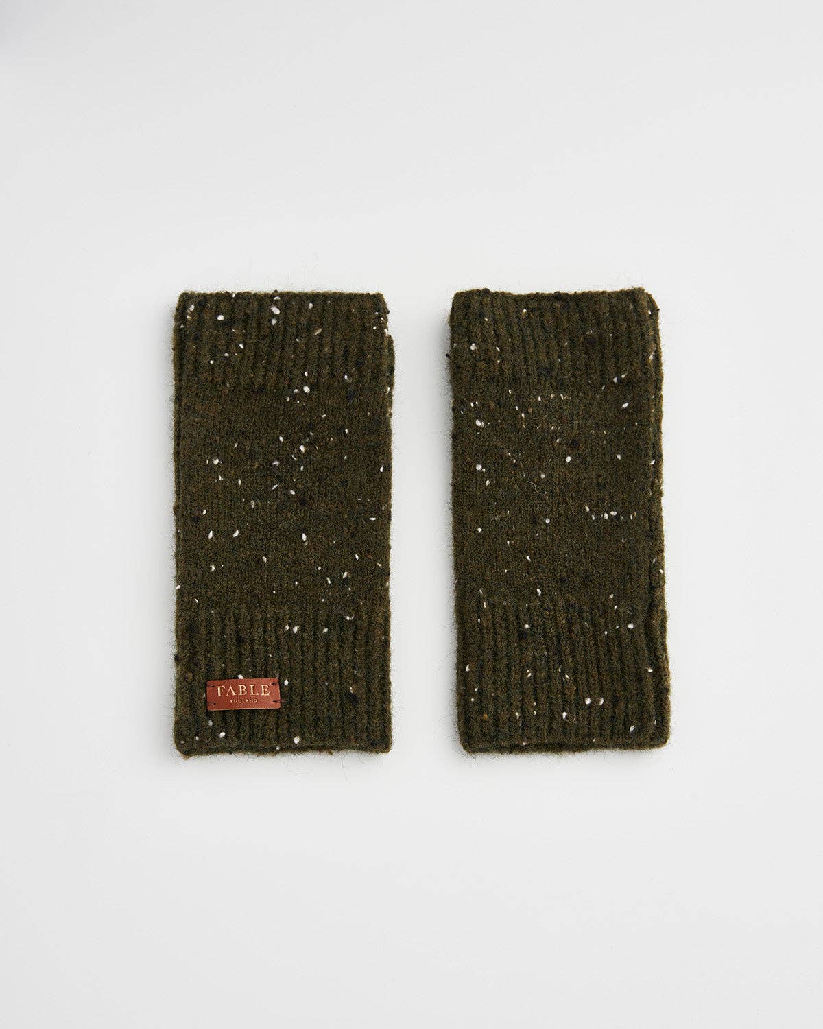 Fingerless Gloves in Woodland Green - Out of the Blue