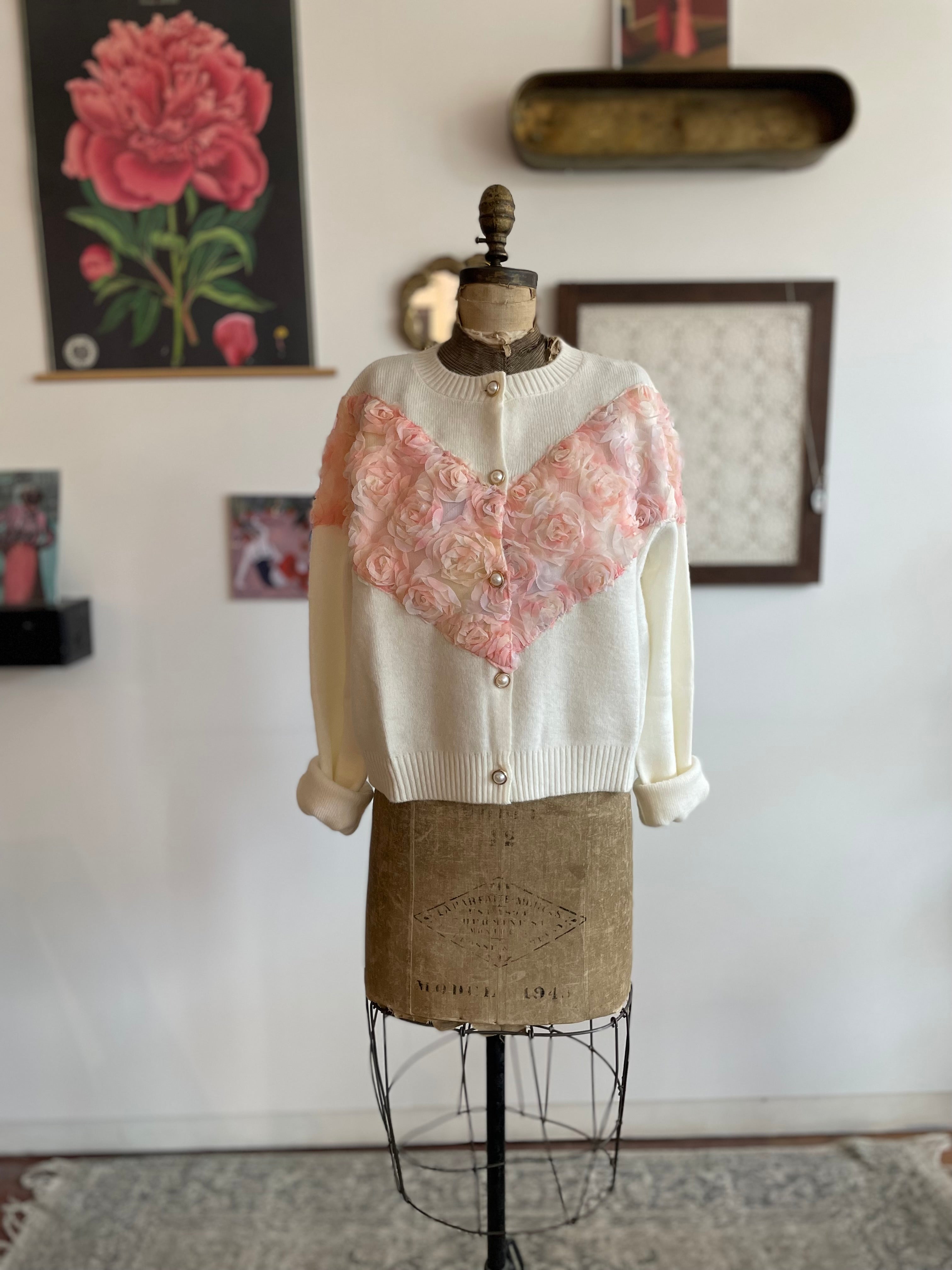 Floral Petal Cardigan - Out of the Blue