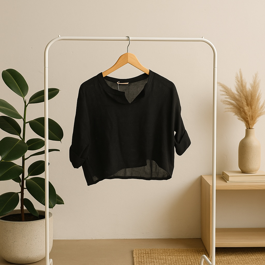 June Linen Top - Out of the Blue