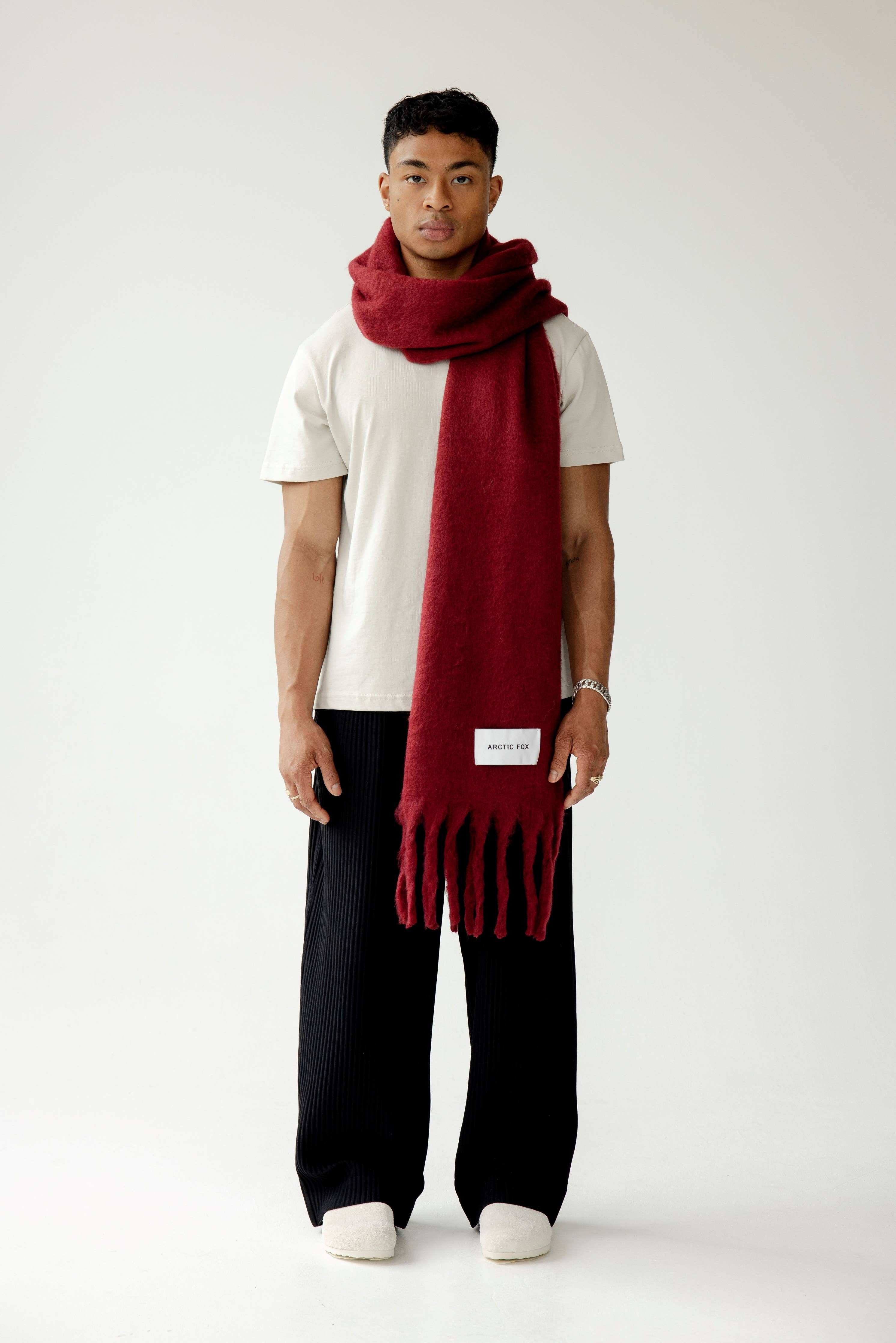 The Reykjavik Scarf - 100% Recycled - Burgundy - FW25 - Out of the Blue