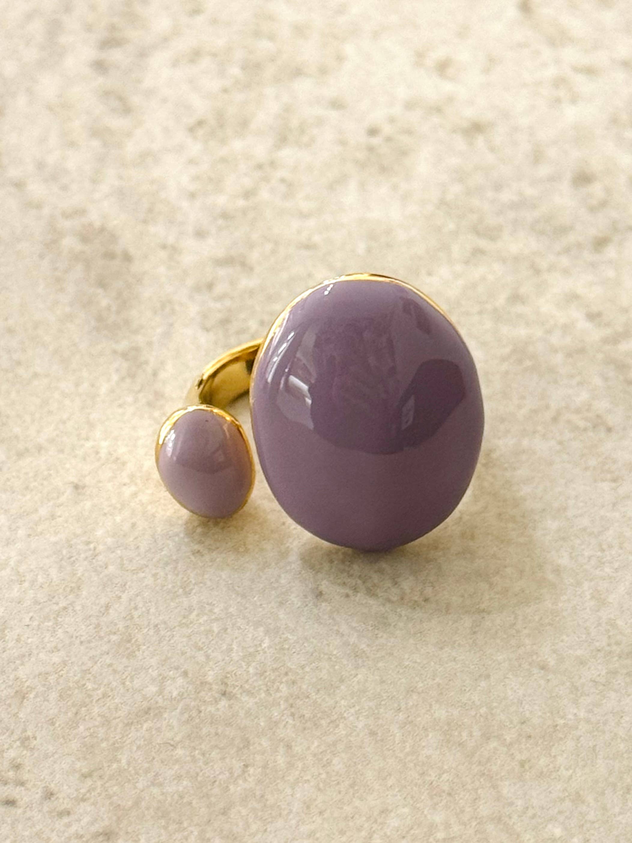 Morris Stainless Enamel Ring - Out of the Blue
