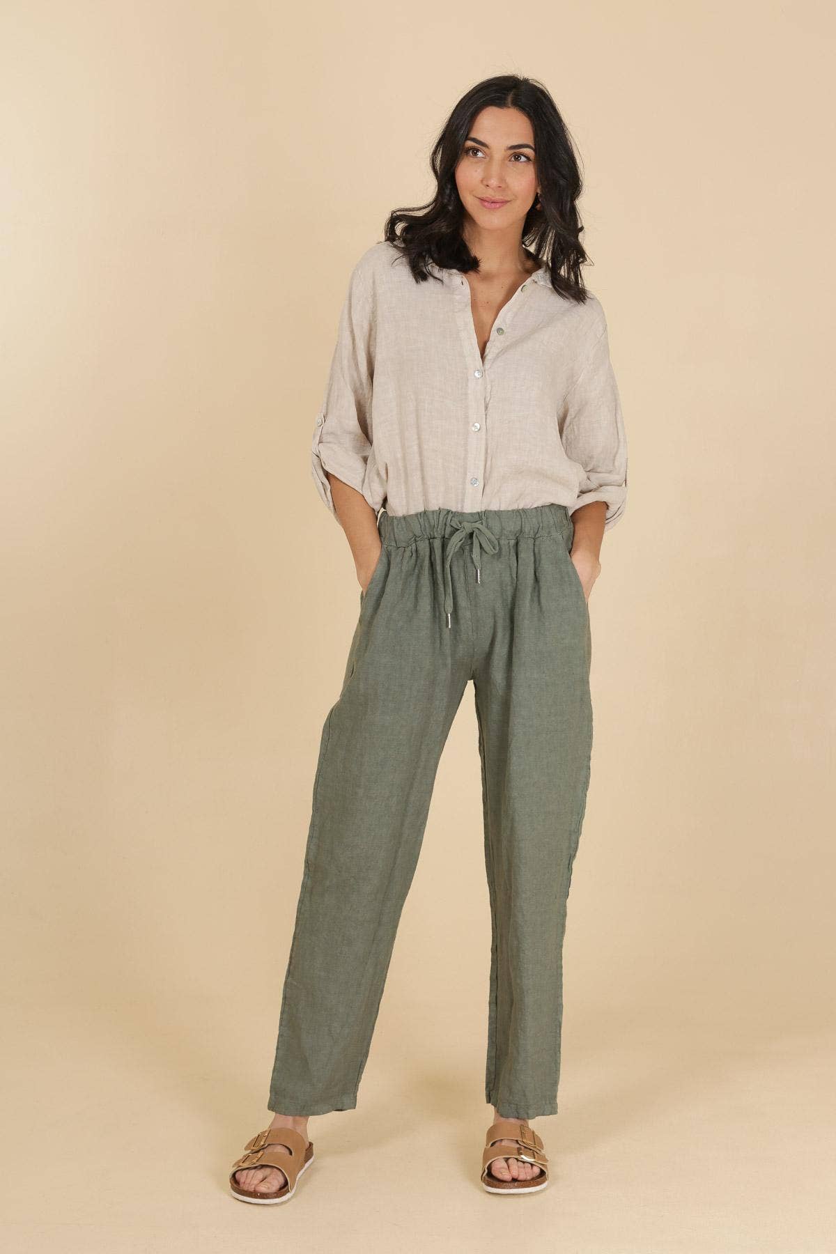 Maggie linen shirt - Out of the Blue