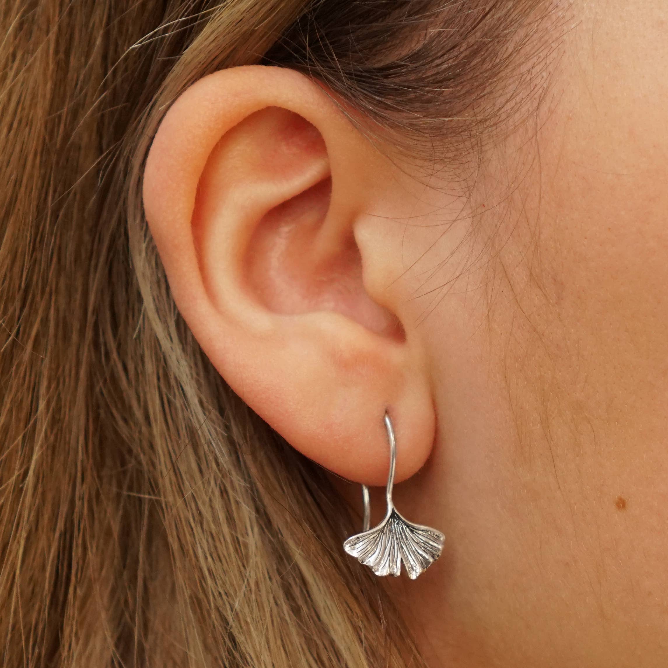Ginkgo Leaf Earrings (Copy) - Out of the Blue