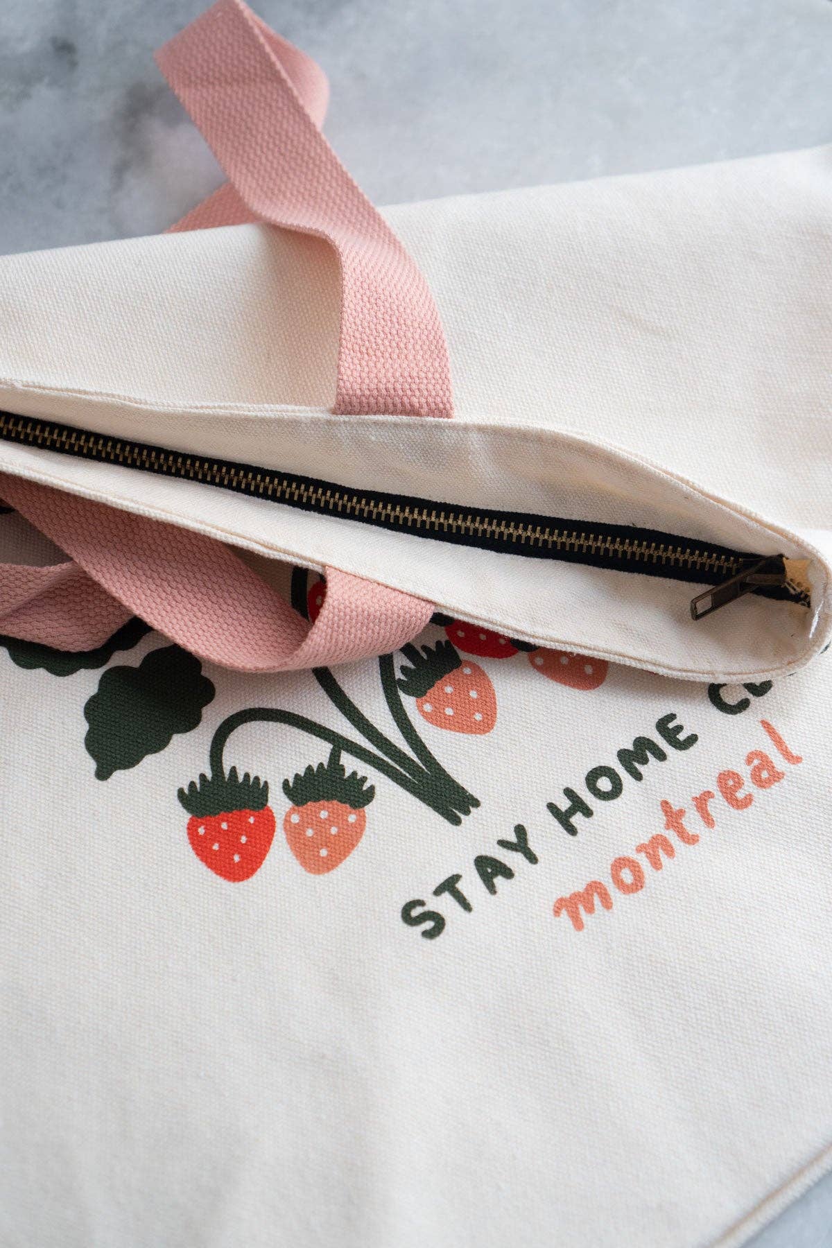 Fruits Big Zip Tote - Out of the Blue