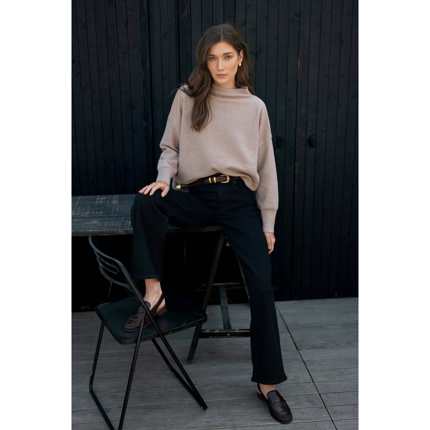 MOCK NECK SWEATER - Out of the Blue