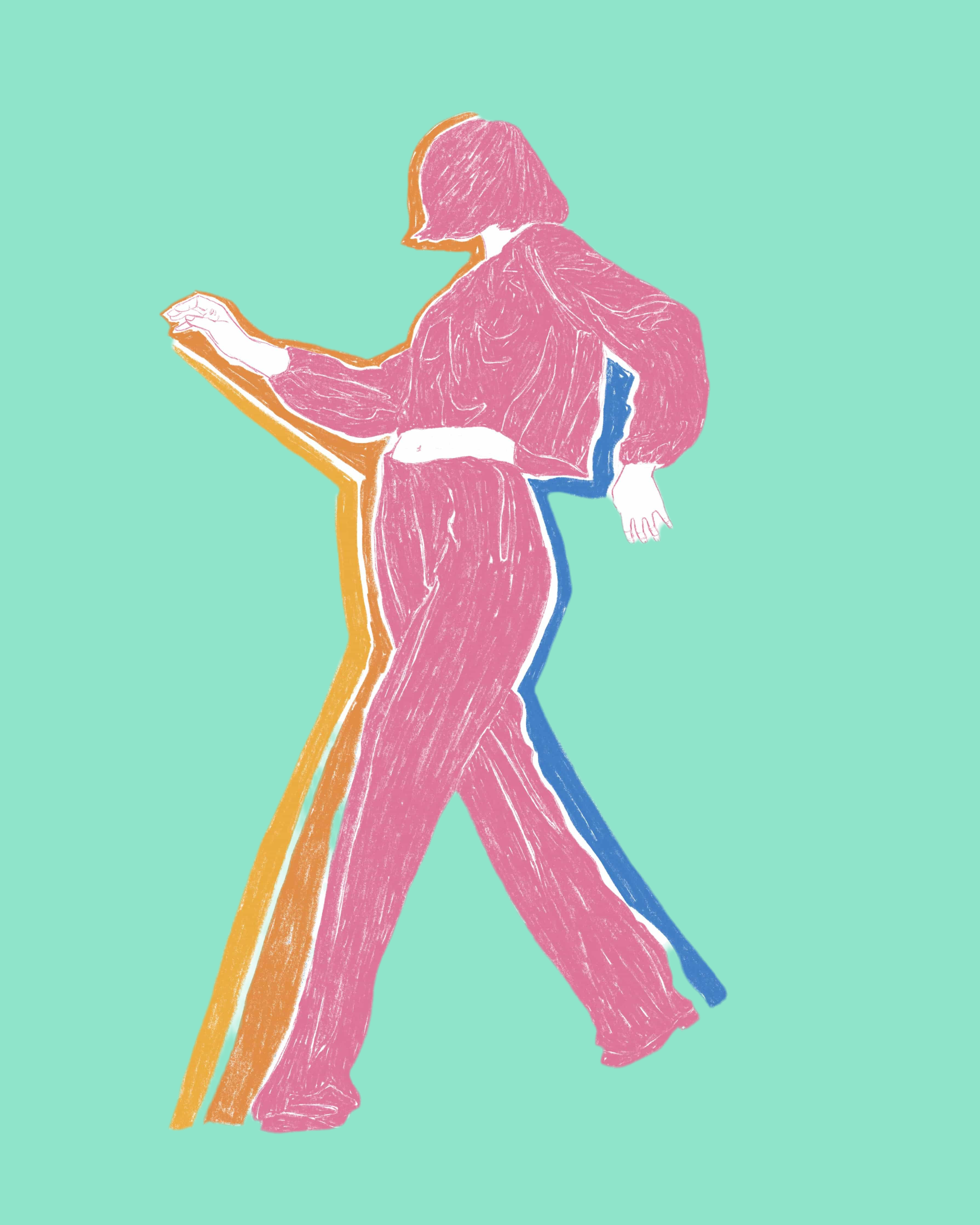 Dancing At Home #12 Print - Out of the Blue