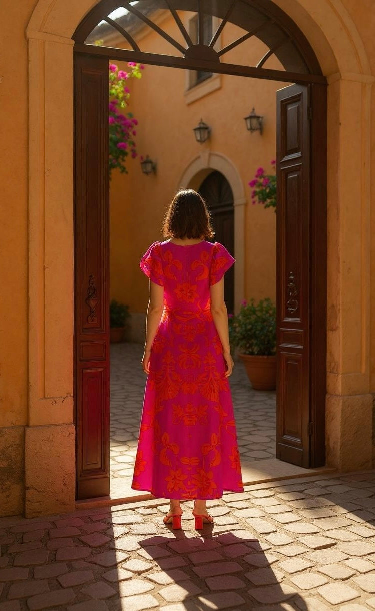 Vallie Floral Dress - Out of the Blue