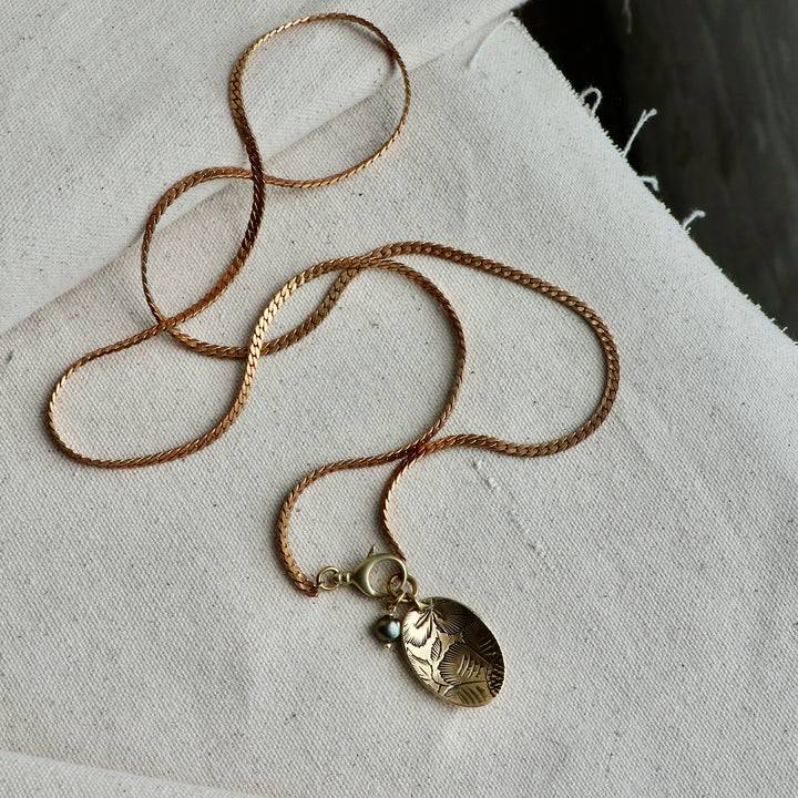 Oval Scoop Necklace - Out of the Blue