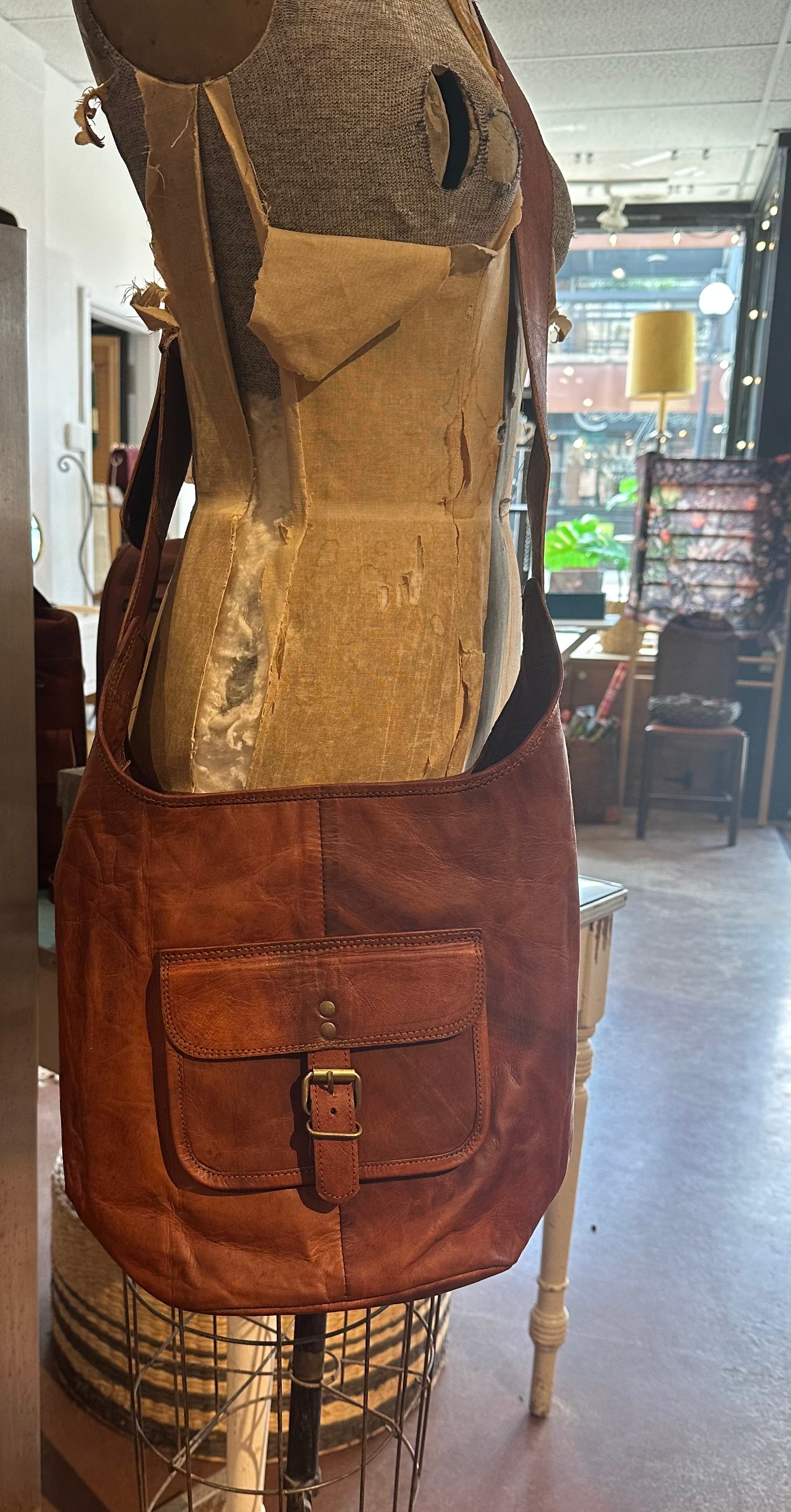 Leather Monk Bag