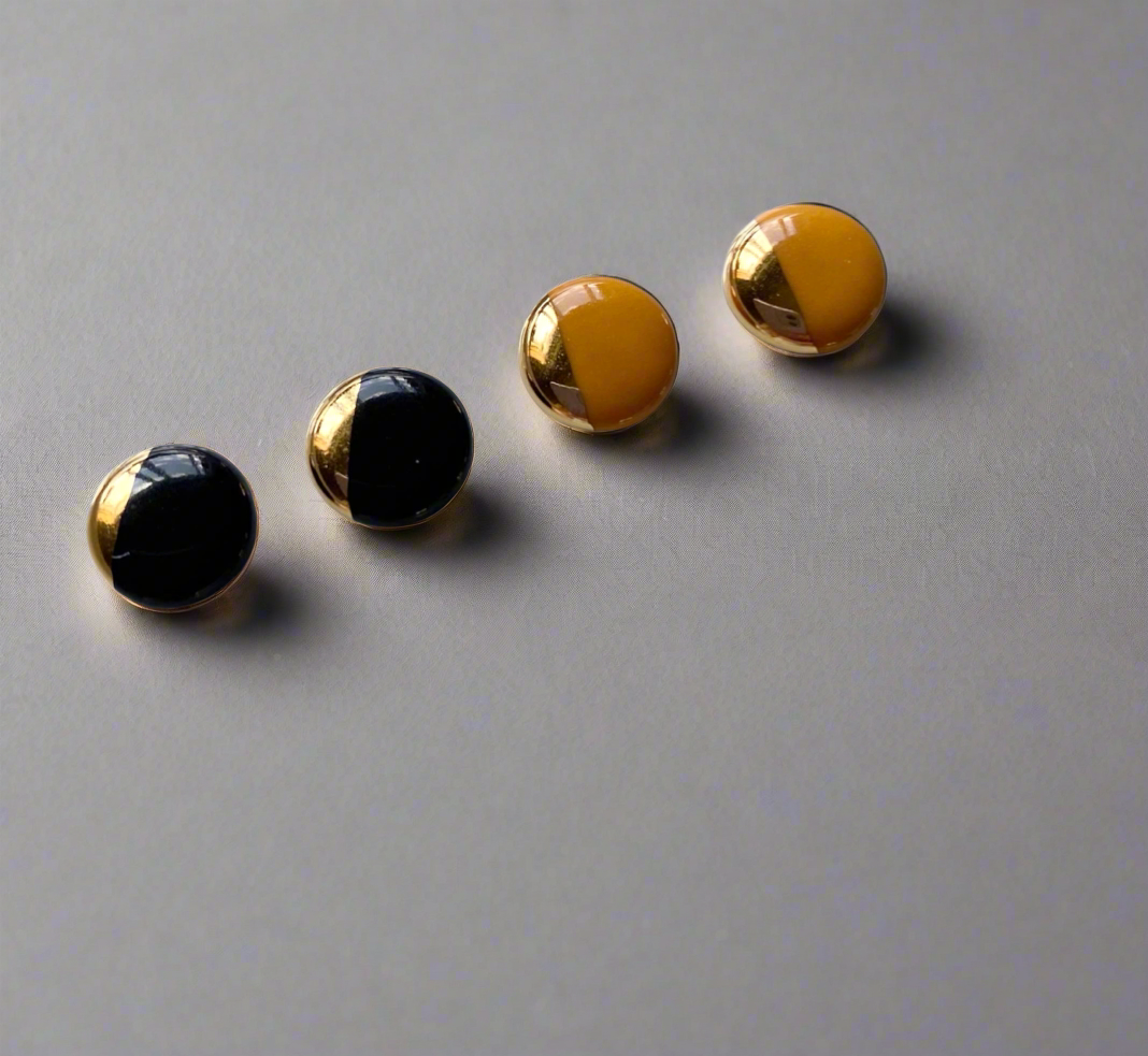 Classic Circle Ceramic Studs - Out of the Blue