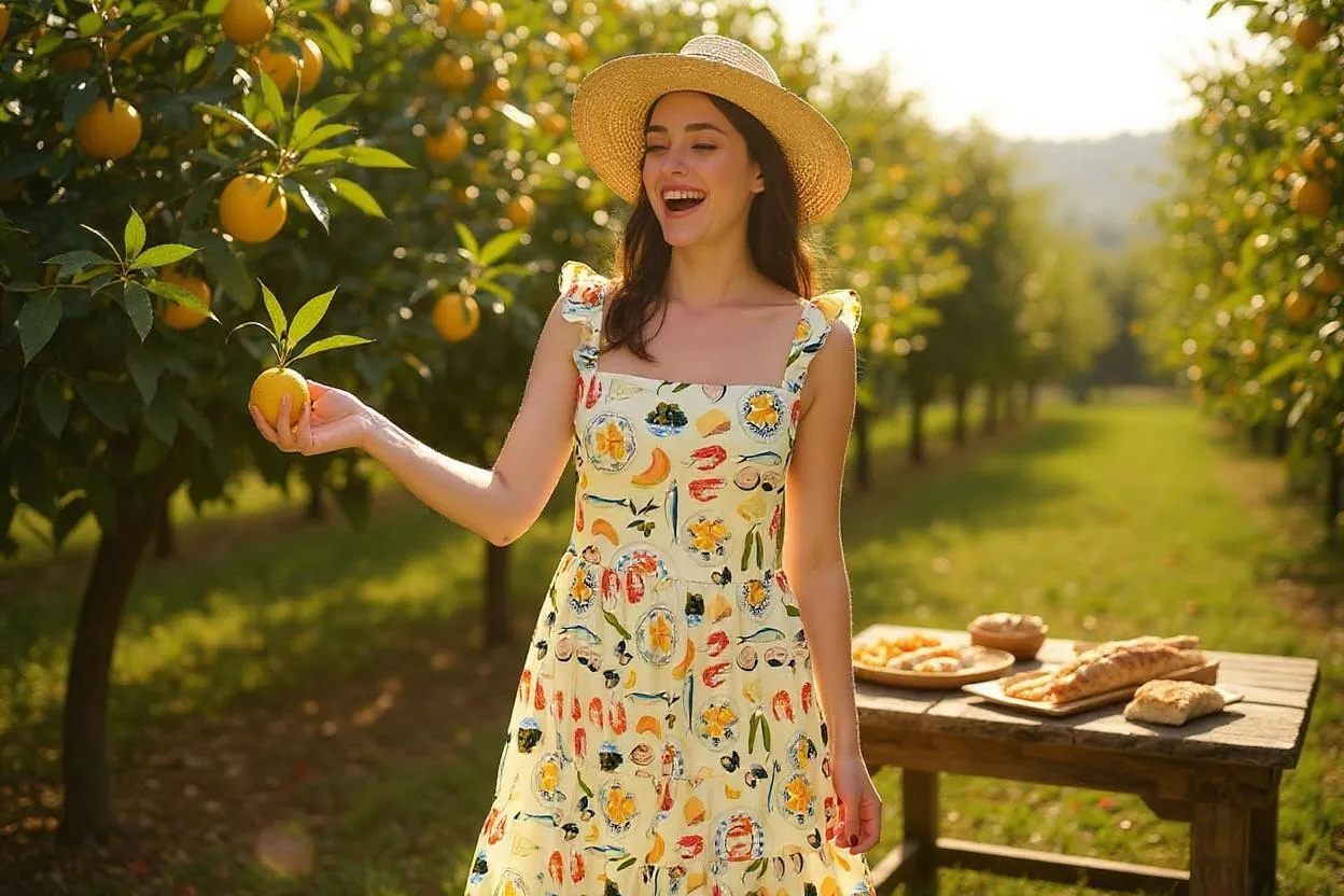 MEDITERRANEAN DELIGHT SUNDRESS - Out of the Blue