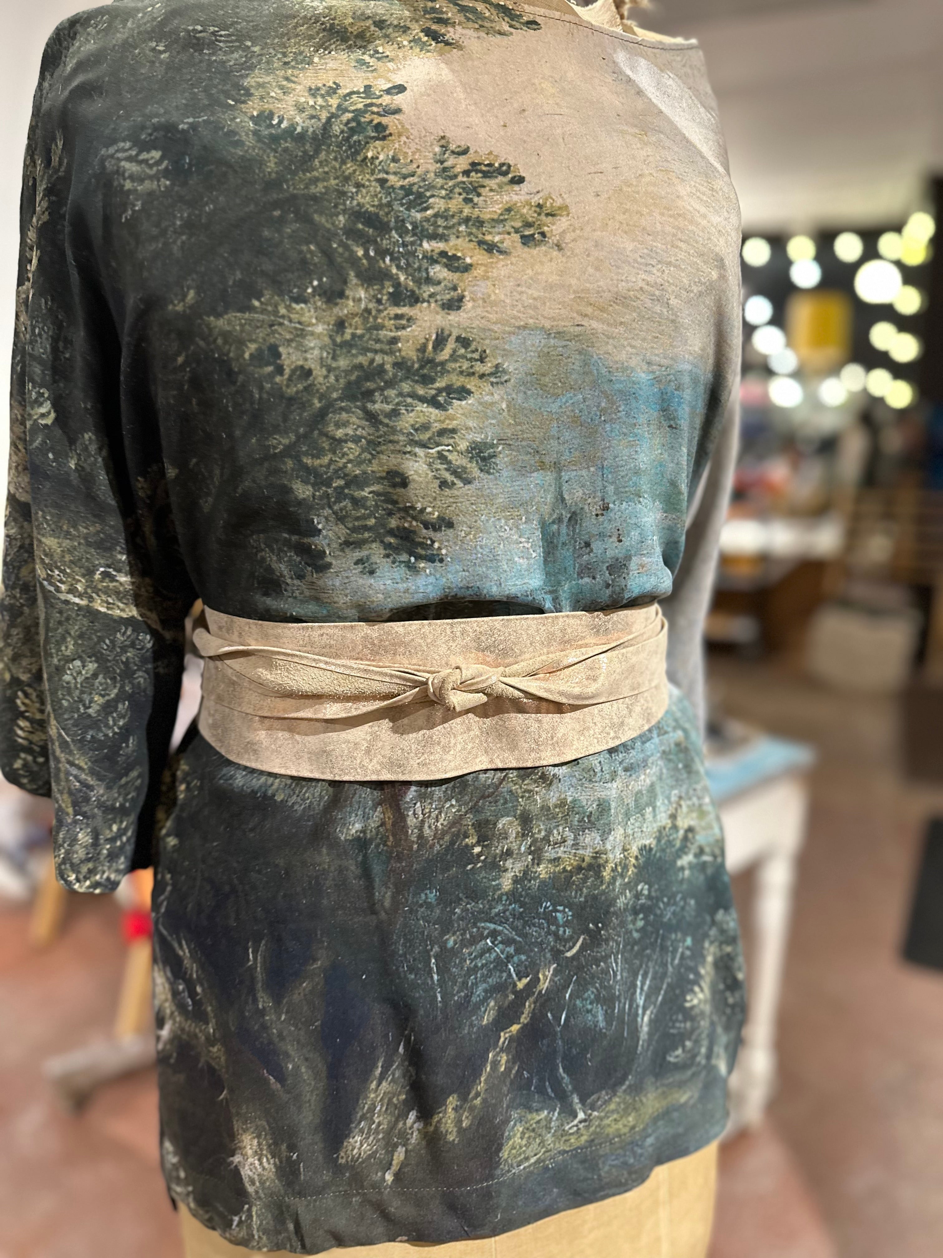 Rose Shimmer Wrap Belt - Out of the Blue