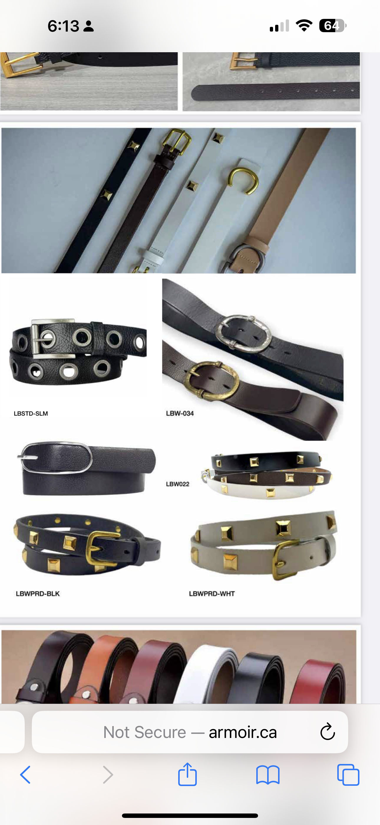 Goldie Brass Buckle Belt - Out of the Blue