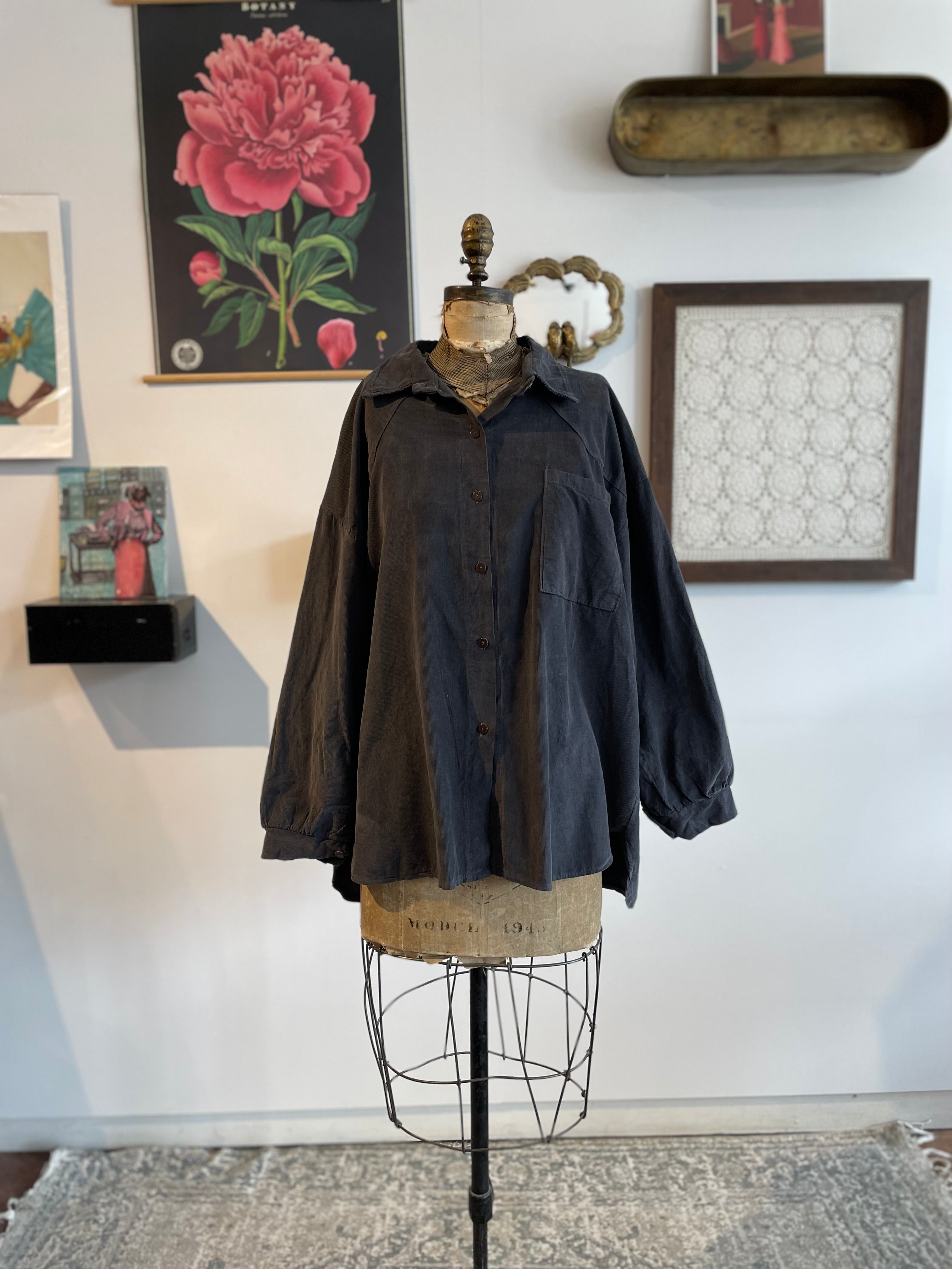 Noemie Cord Shirt - Out of the Blue