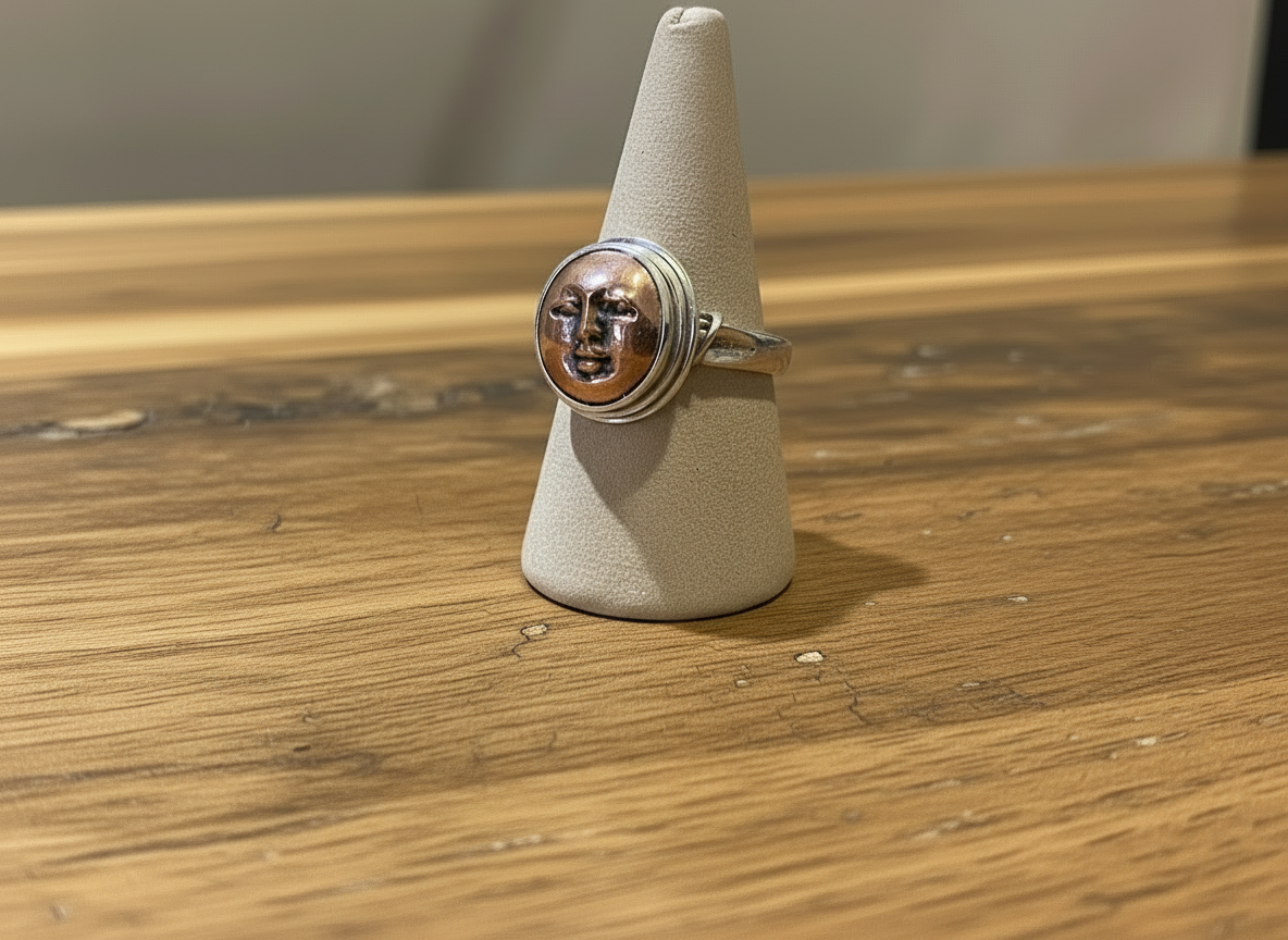 BrassMoon Face Ring