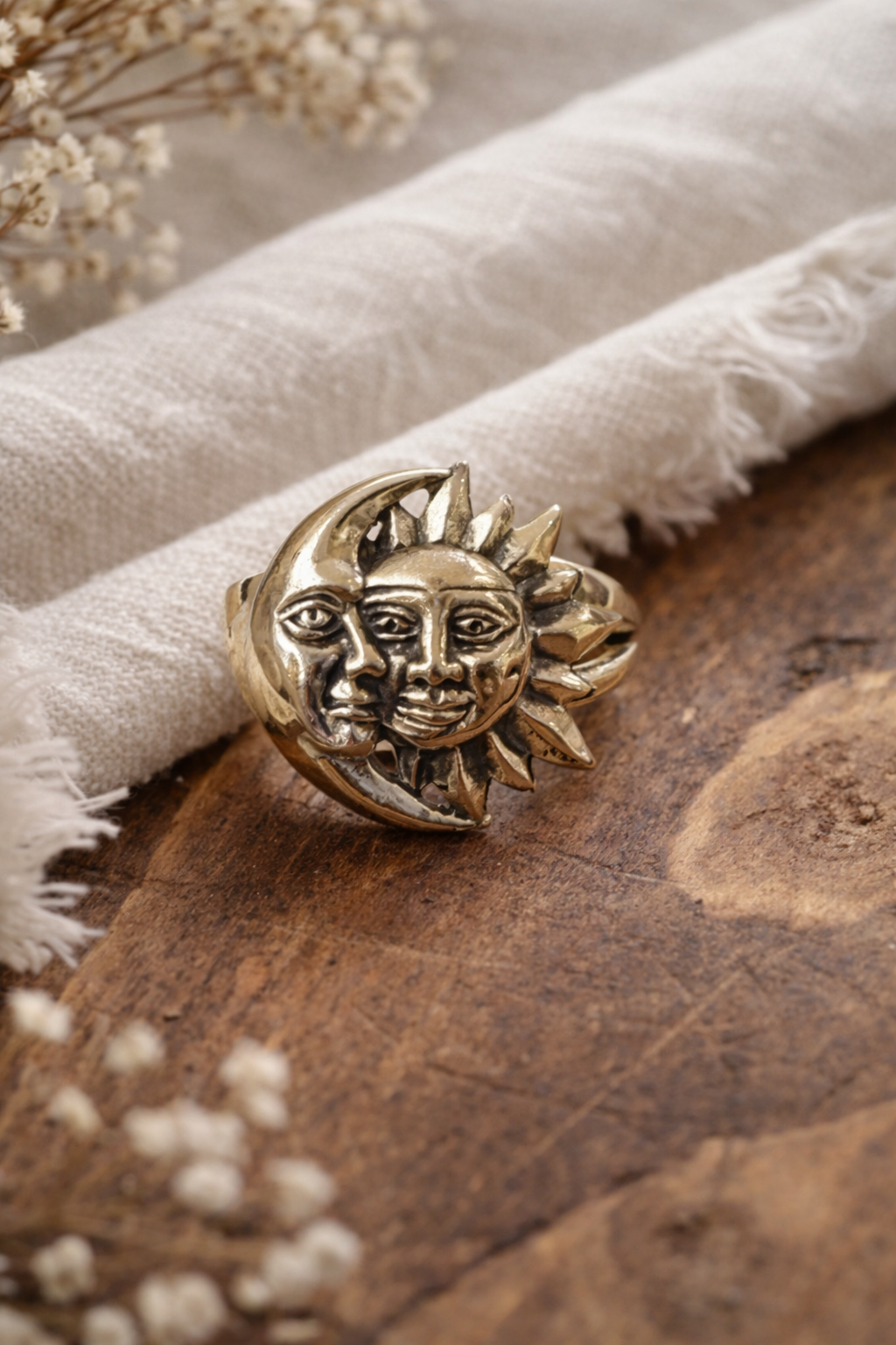 Face to Face Brass Ring