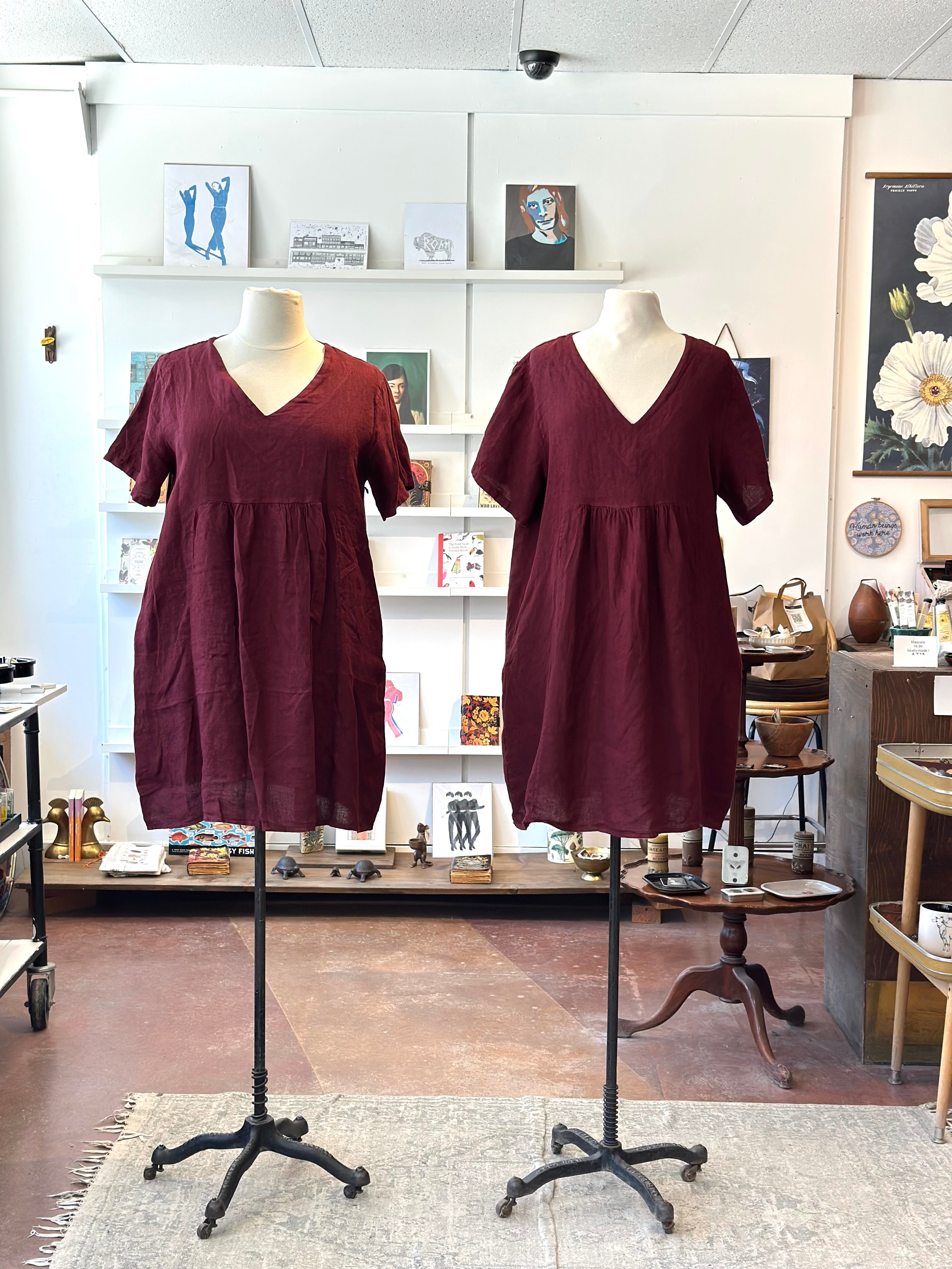 Smock Linen Dress