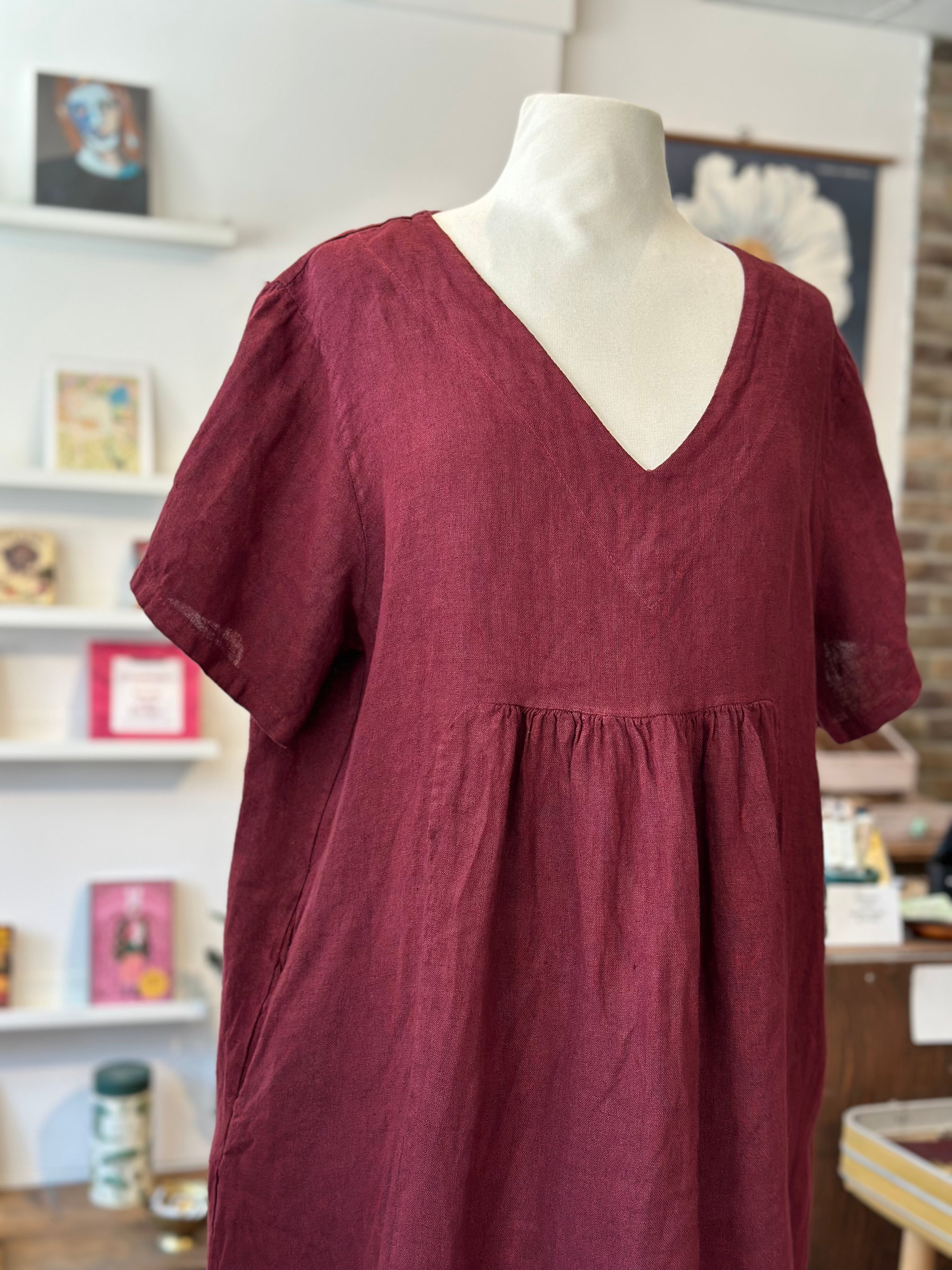 Smock Linen Dress