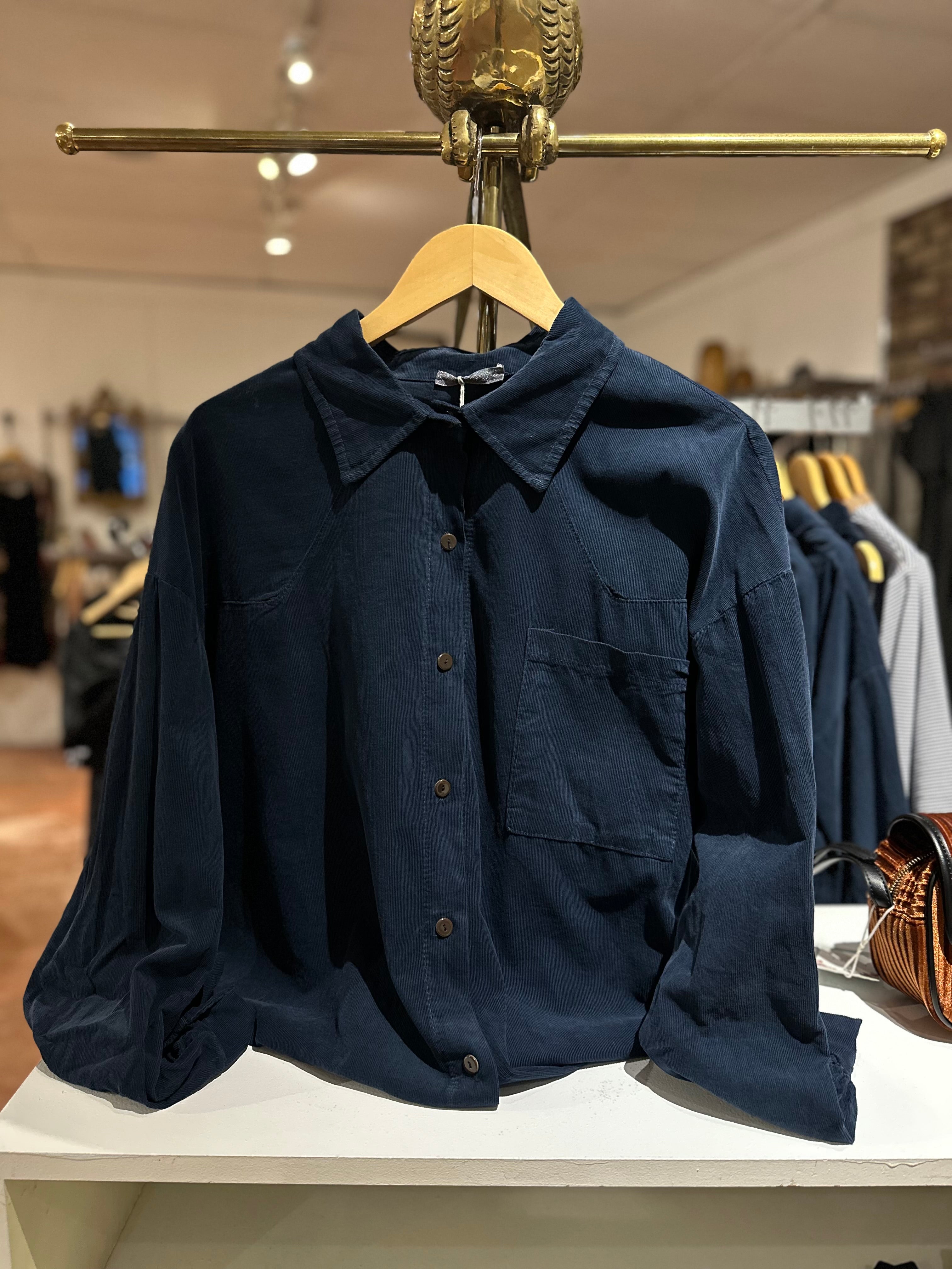 Noemie Cord Shirt - Out of the Blue