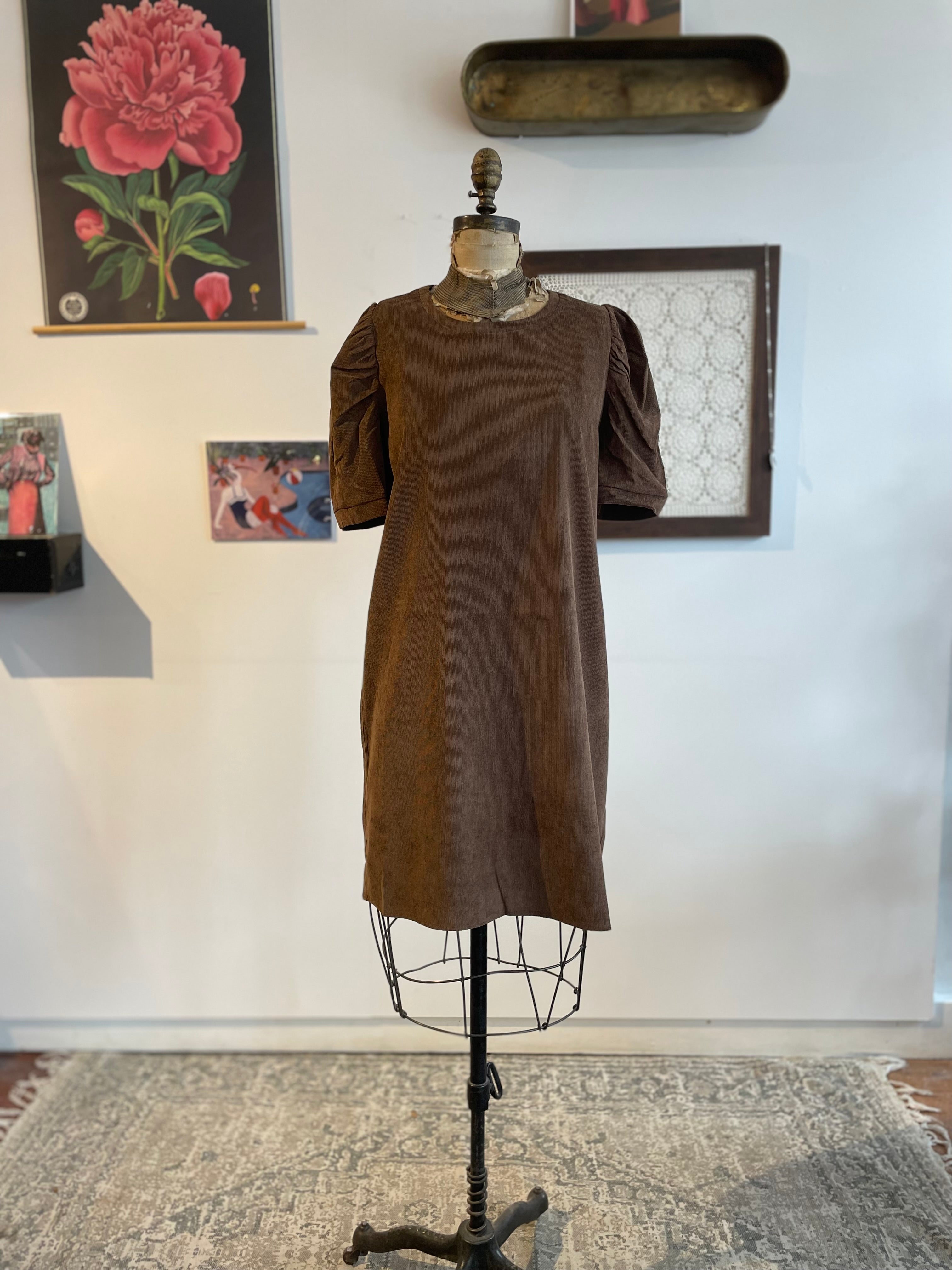 Brown Shift Dress