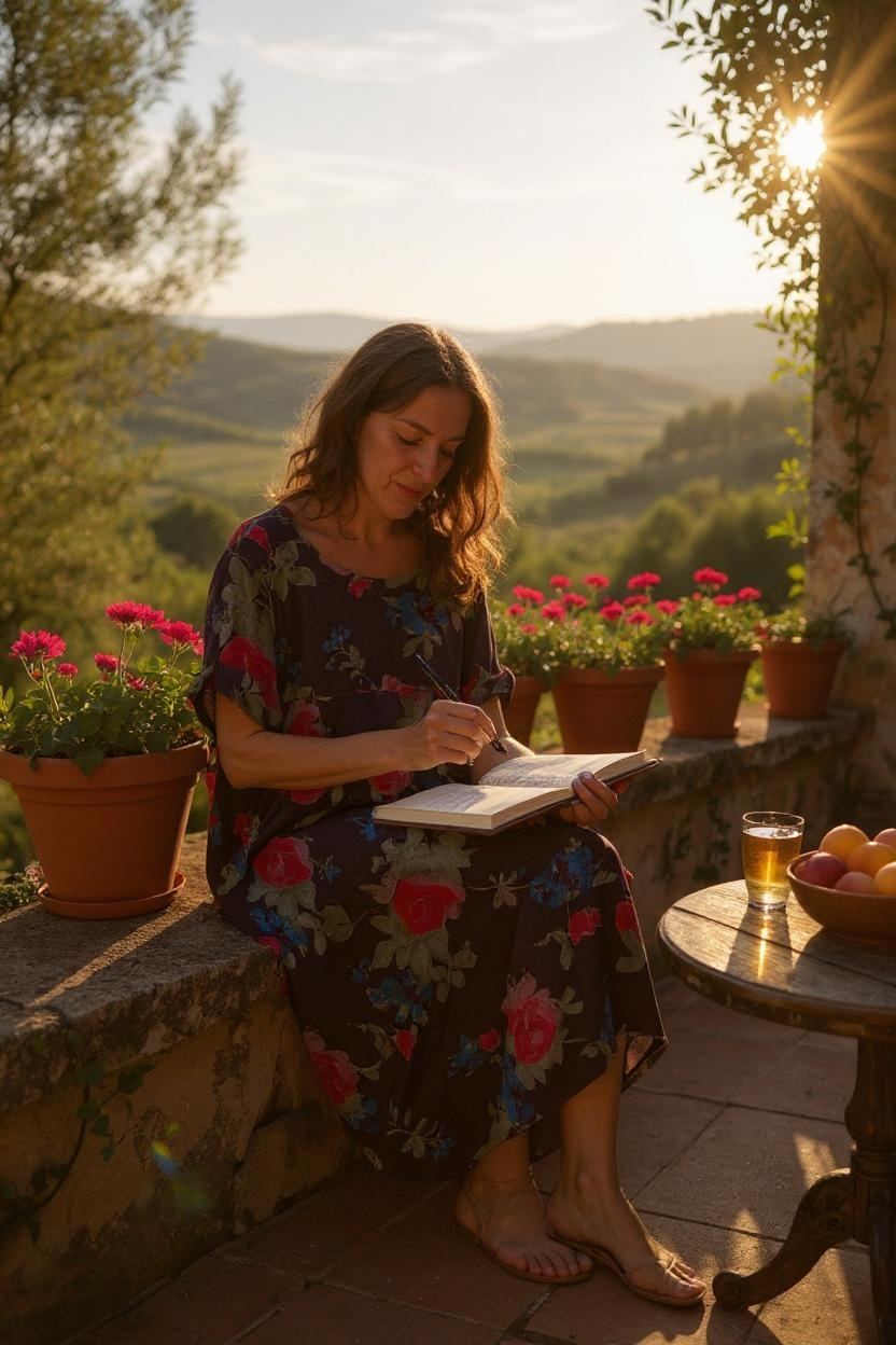 Floral Linen Dress - Out of the Blue