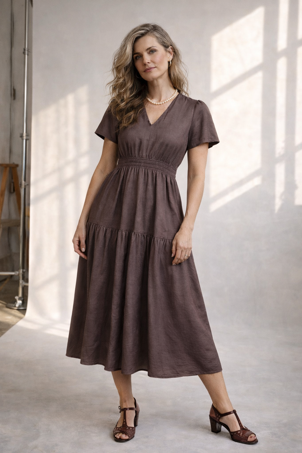 Mocha MIDI DRESS