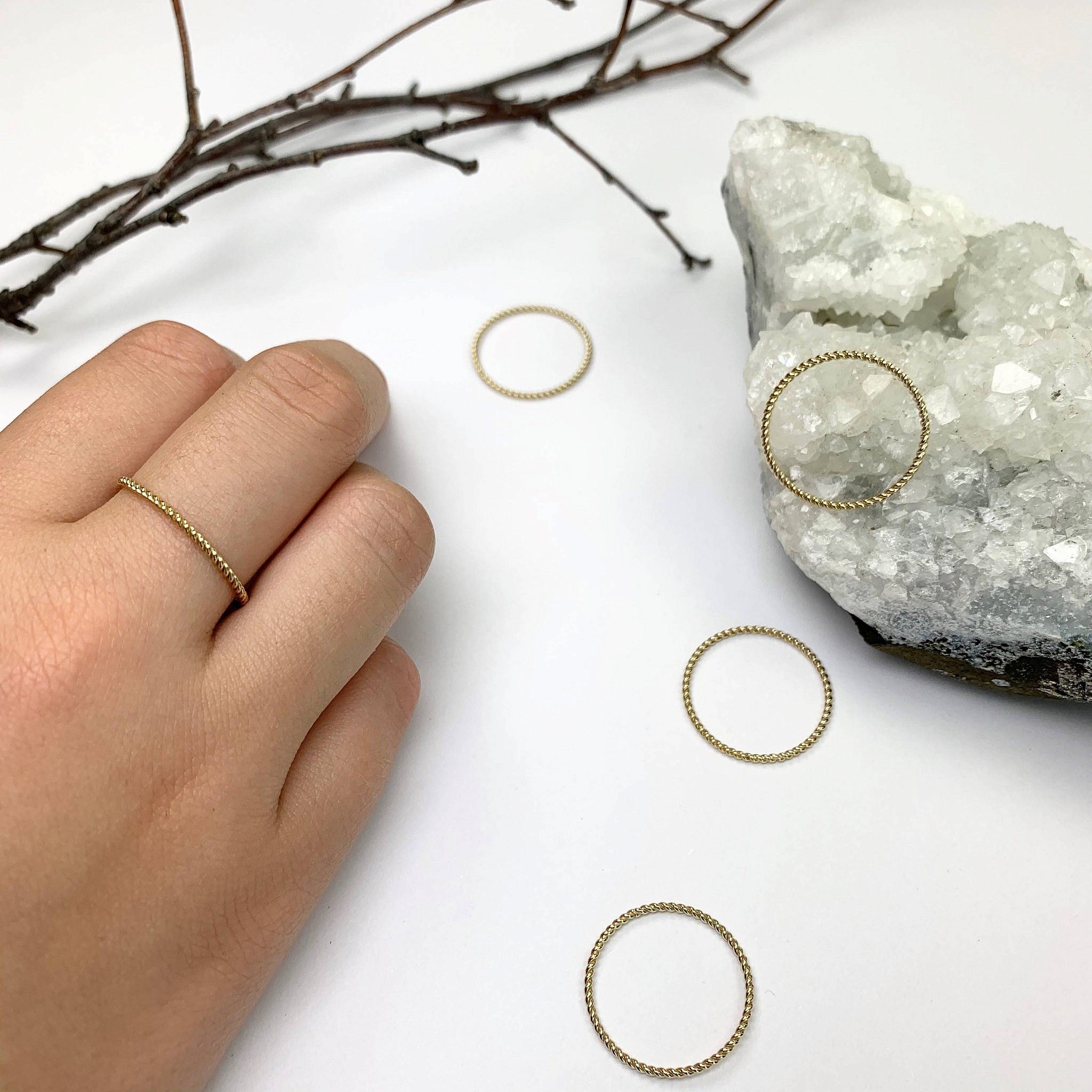 Rope Twist Stacking Ring